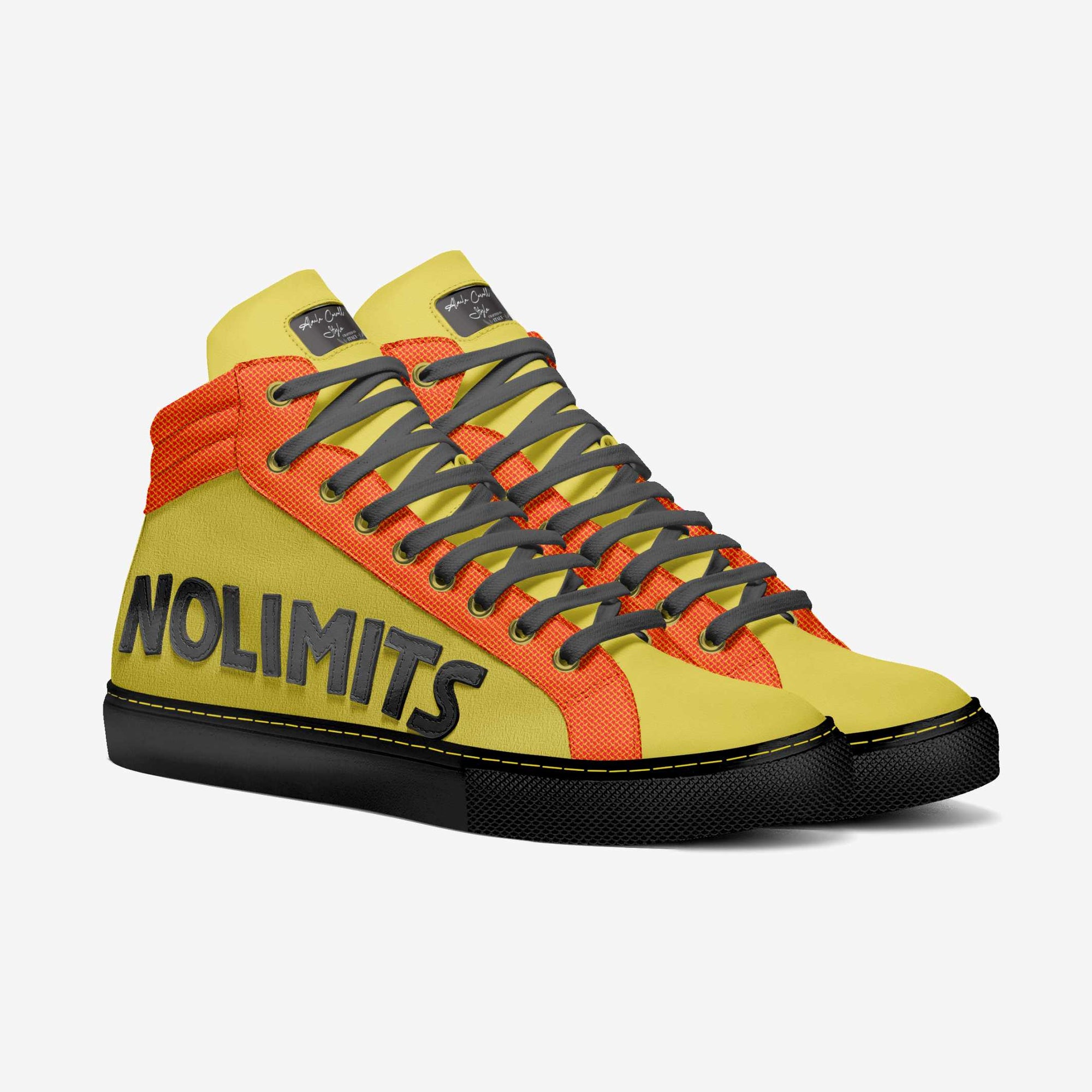 No Limits High Top Brown, Mustard, & Orange