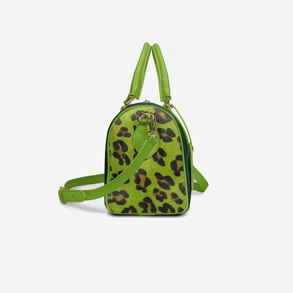 DESIGNER LUXURY STYLISH GREEN & JAGUAR PRINT PENDANT BAG image 5