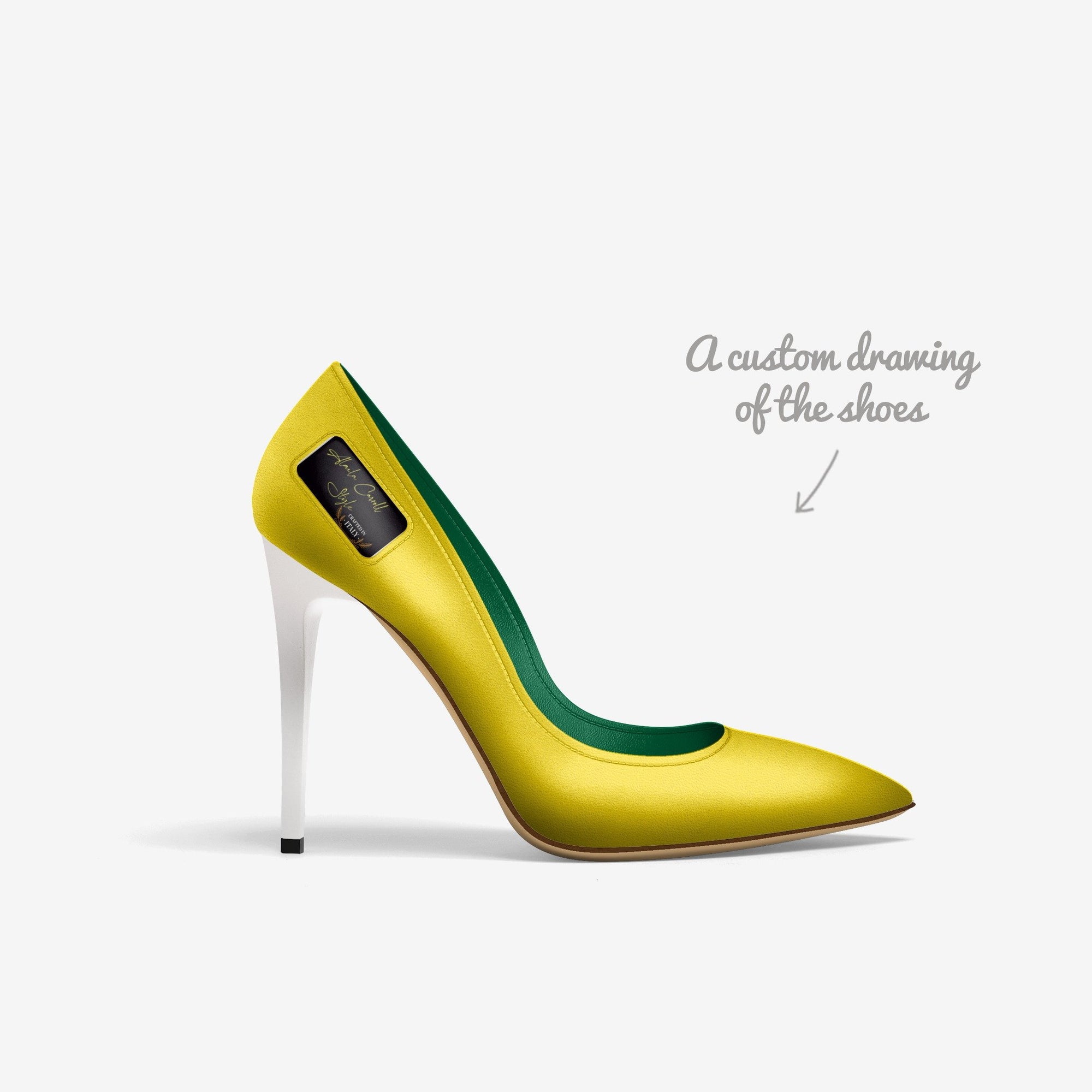 Yellow Full Cut High Heel image 6