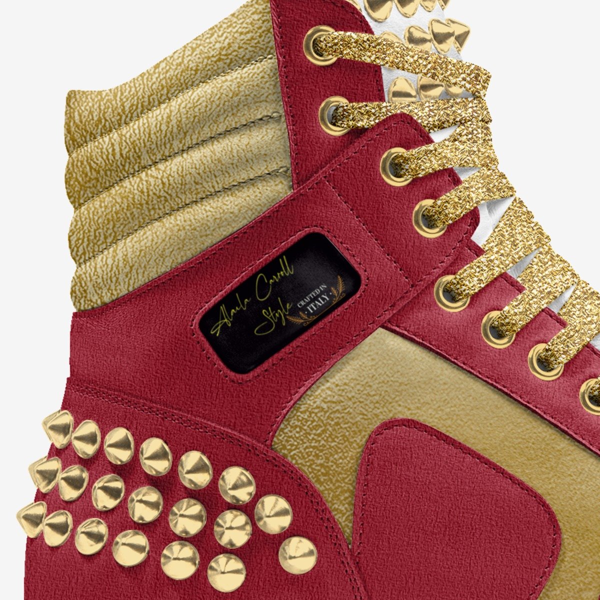 LUXURY SPIKE FASHION HIGH TOP image 1