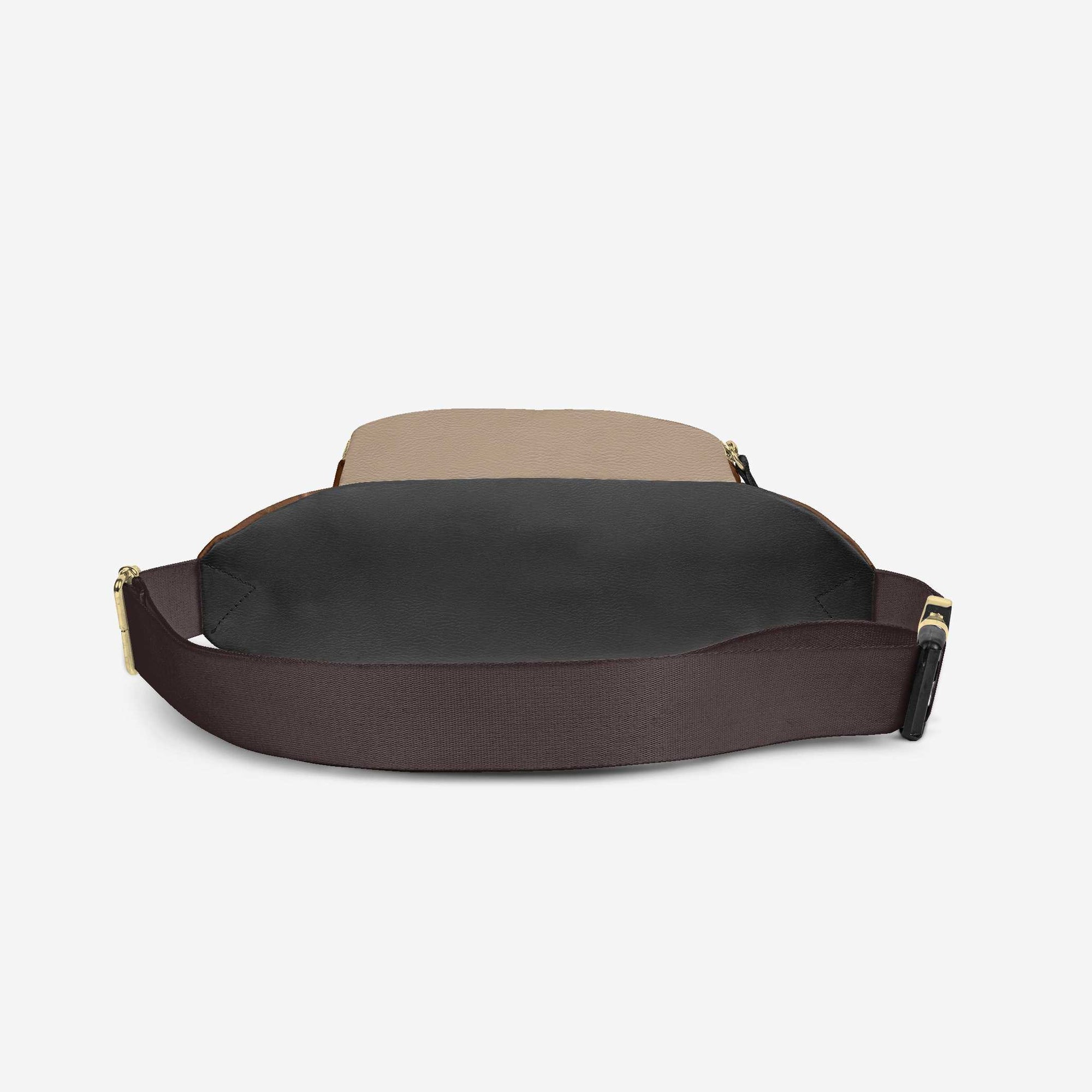 Brown & Tan DESIGNER LUXE MULTI-POCKET BELT BAG image 5