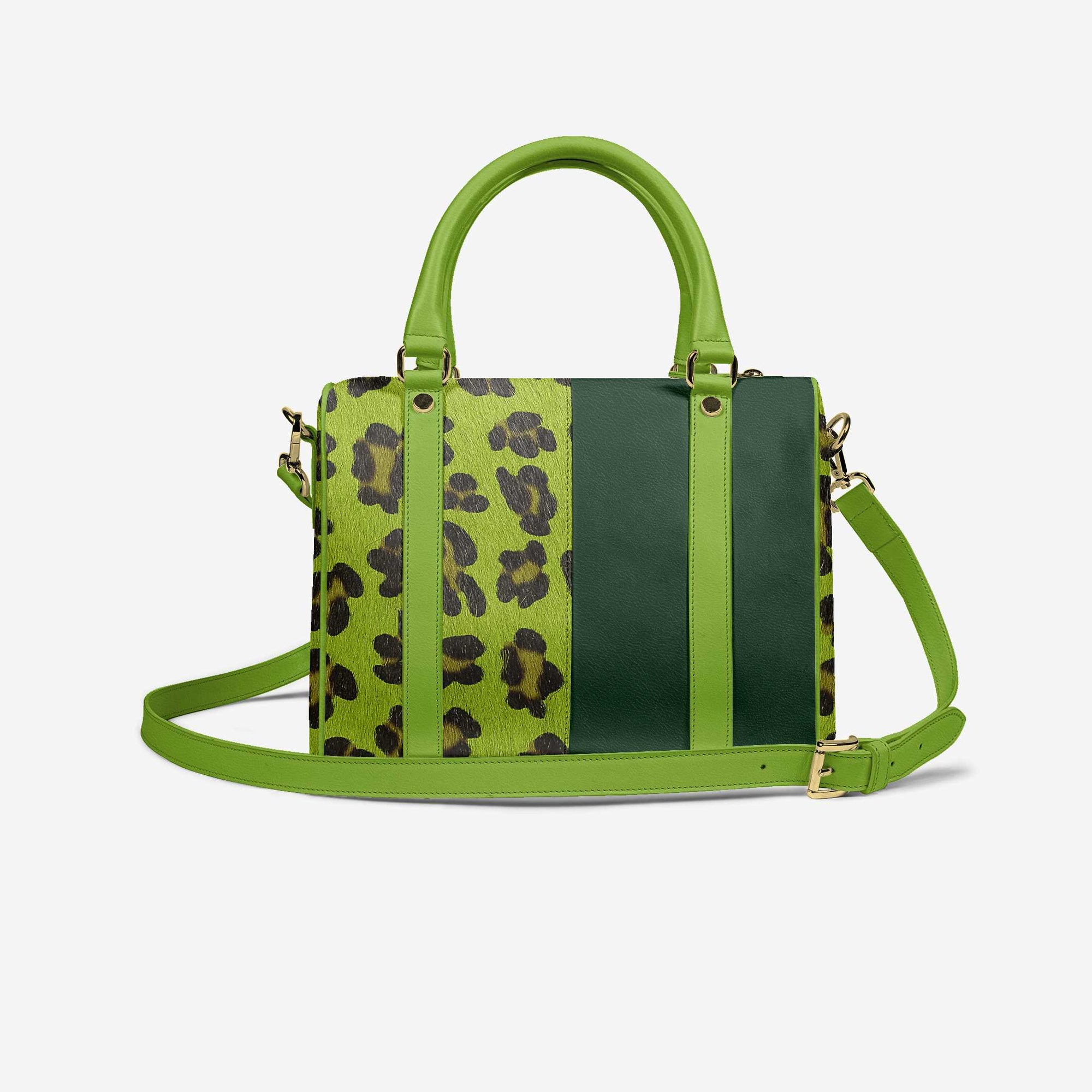 DESIGNER LUXURY STYLISH GREEN & JAGUAR PRINT PENDANT BAG image 6
