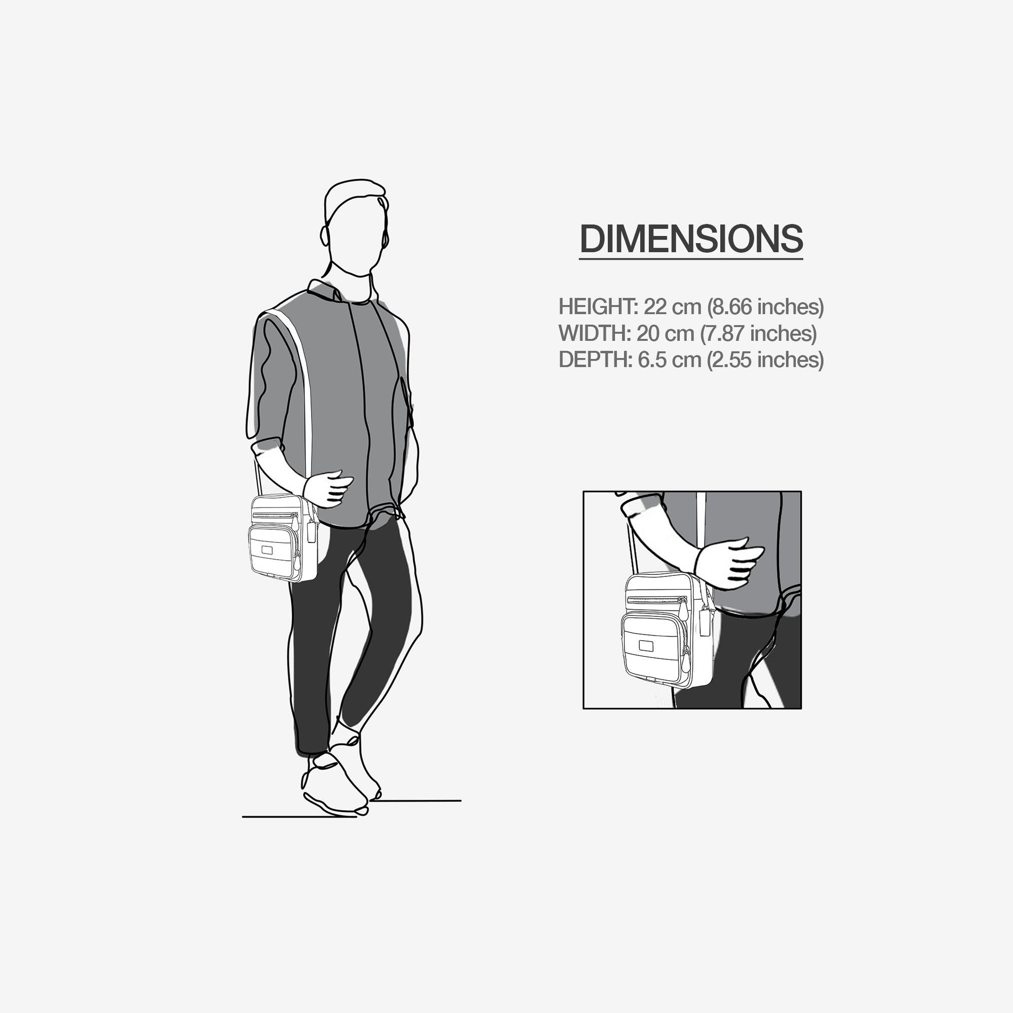 CROSS-BODY DESIGNER SHOULDERBAG image 8
