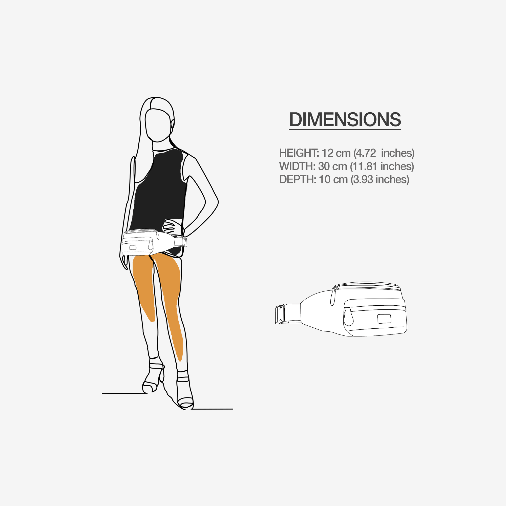 DESIGNER LUXE MULTI-POCKET BELT BAG image 9