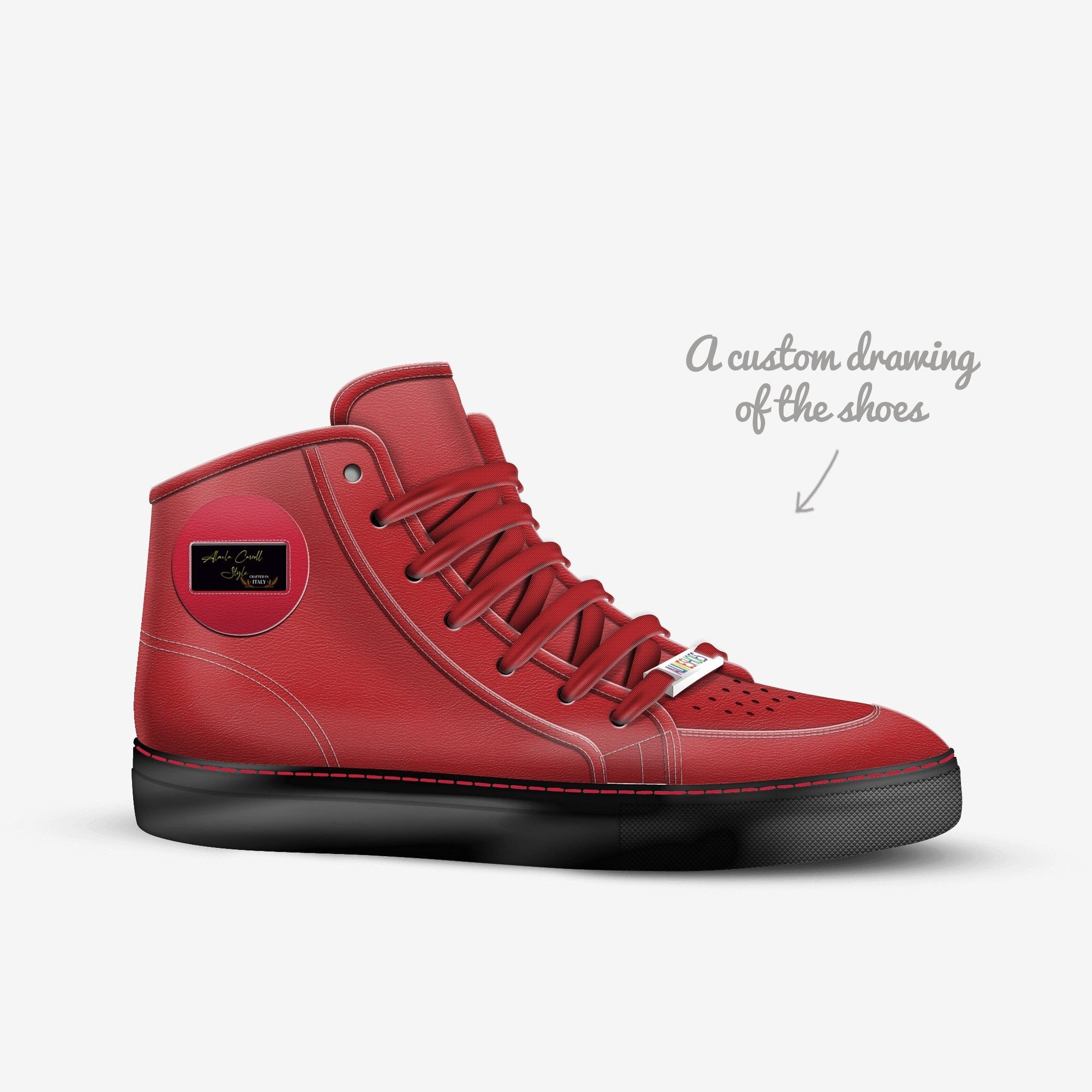 Red Sporty High Top image 6