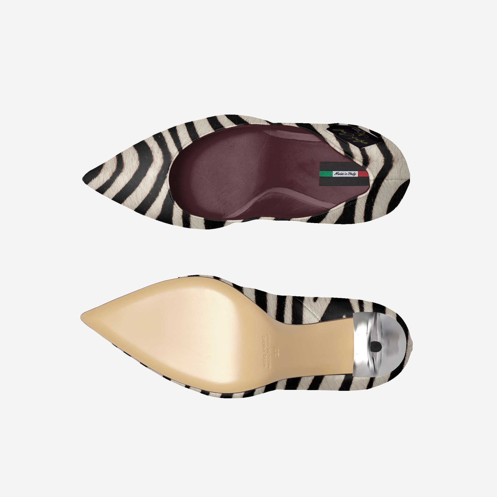 Zebra Print Full Cut High Heel image 4