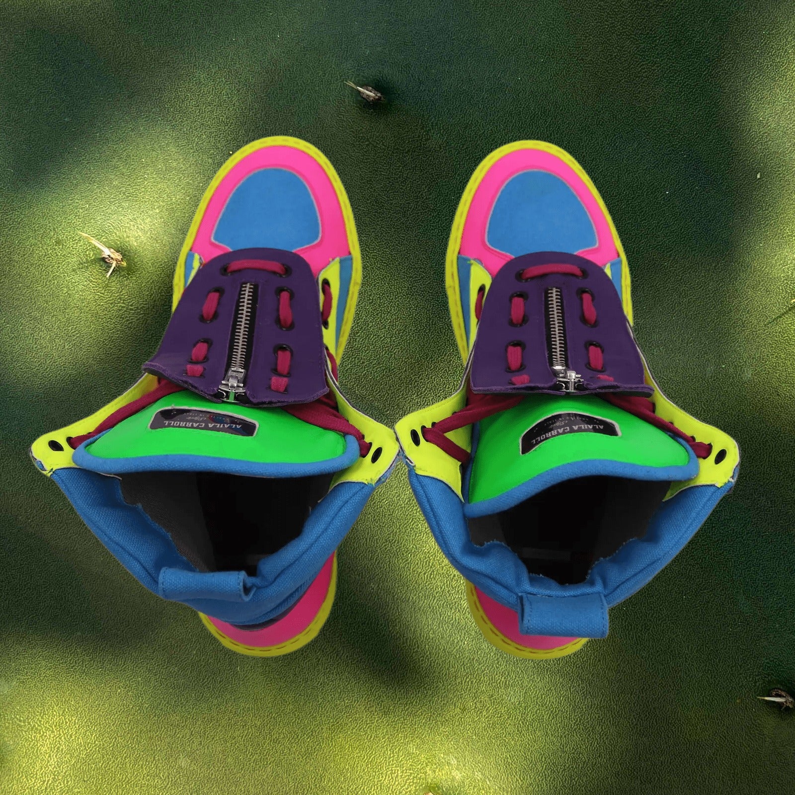 Designer Zipper High-Top Rainbow