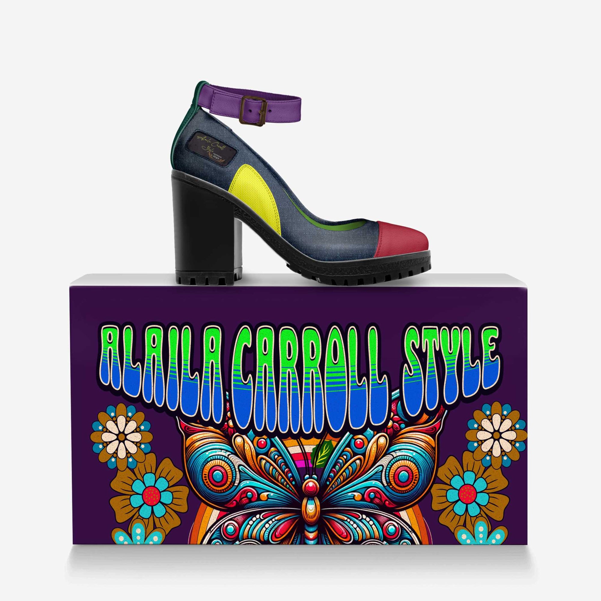 Colorful Ankle Strap Heel image 5