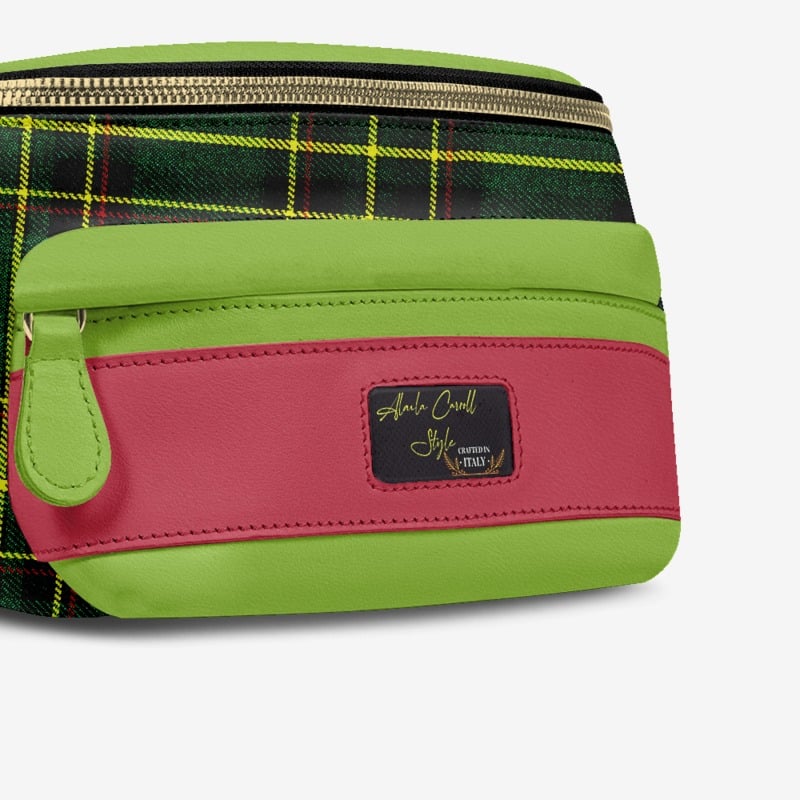 Green Designer Luxe Multi Pocket Belt Bag image 1
