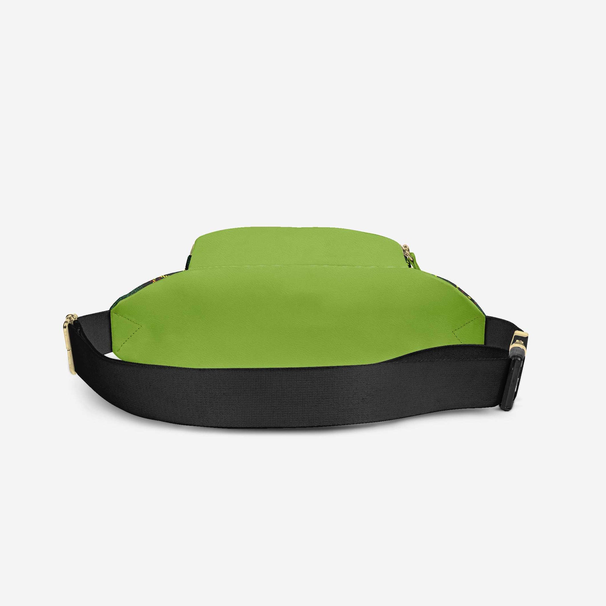 Green Designer Luxe Multi Pocket Belt Bag image 3