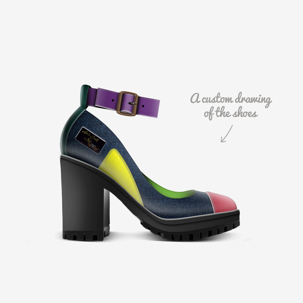 Colorful Ankle Strap Heel image 7