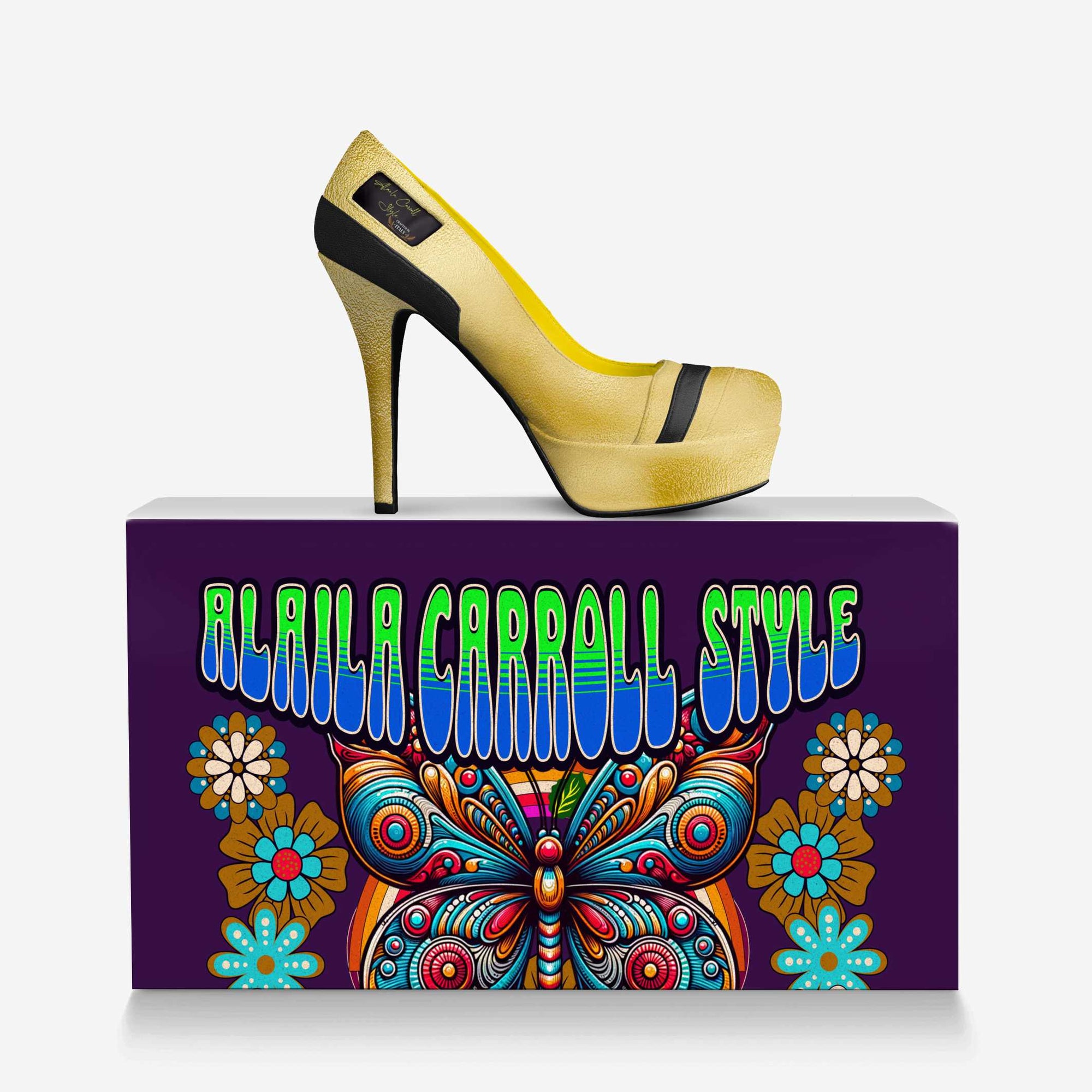Luxury Striped Platform Pump image 5