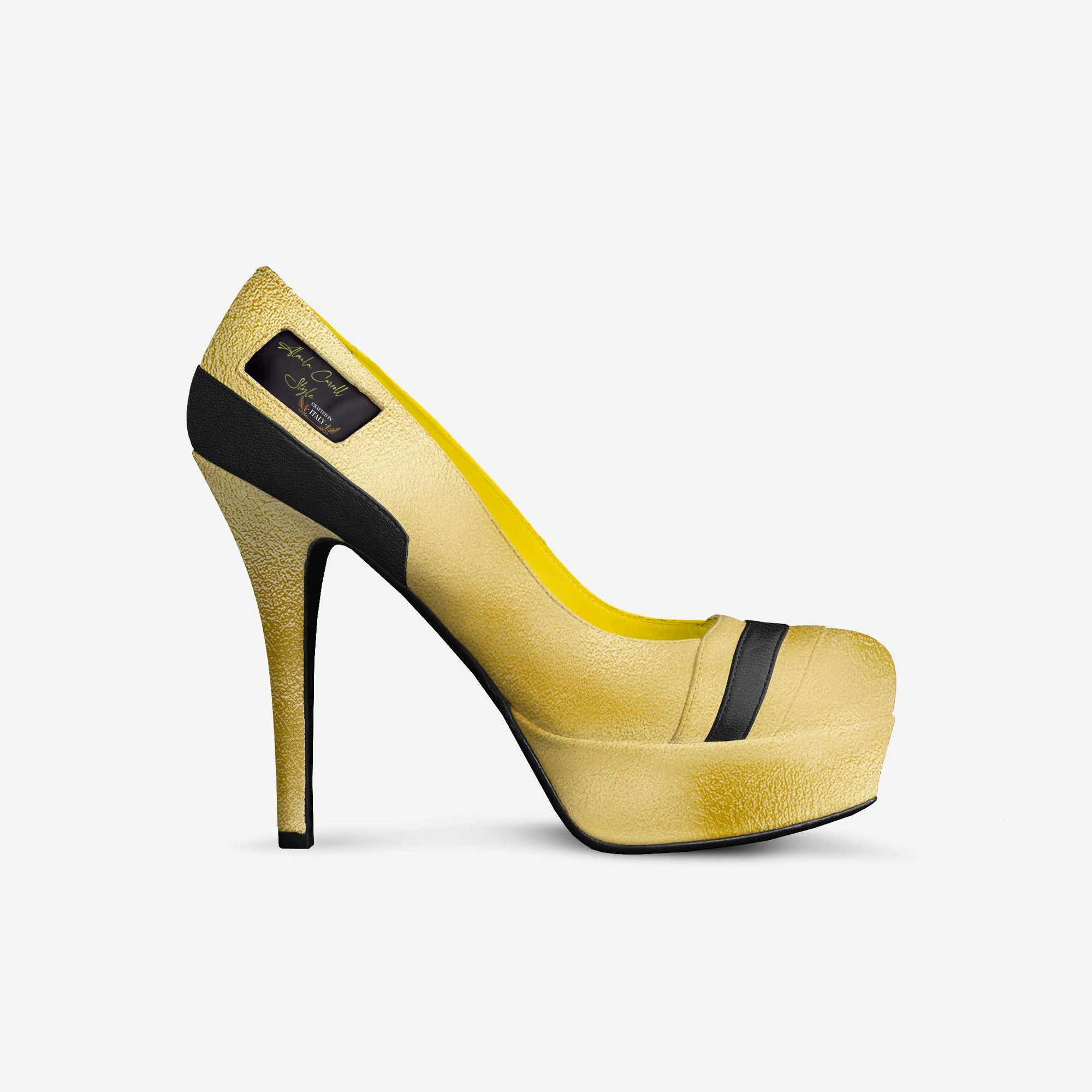 Luxury Striped Platform Pump image 3