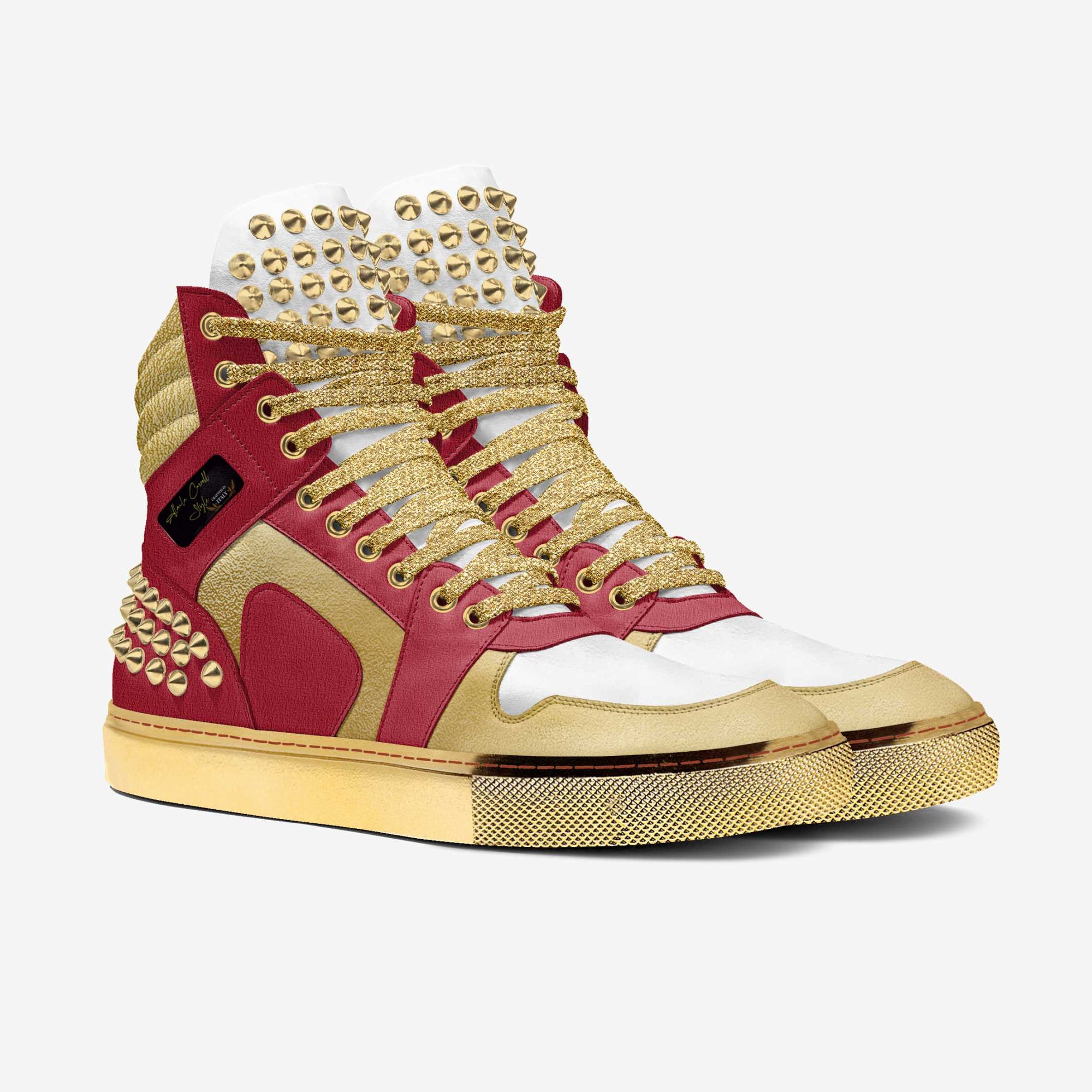 LUXURY SPIKE FASHION HIGH TOP image 0
