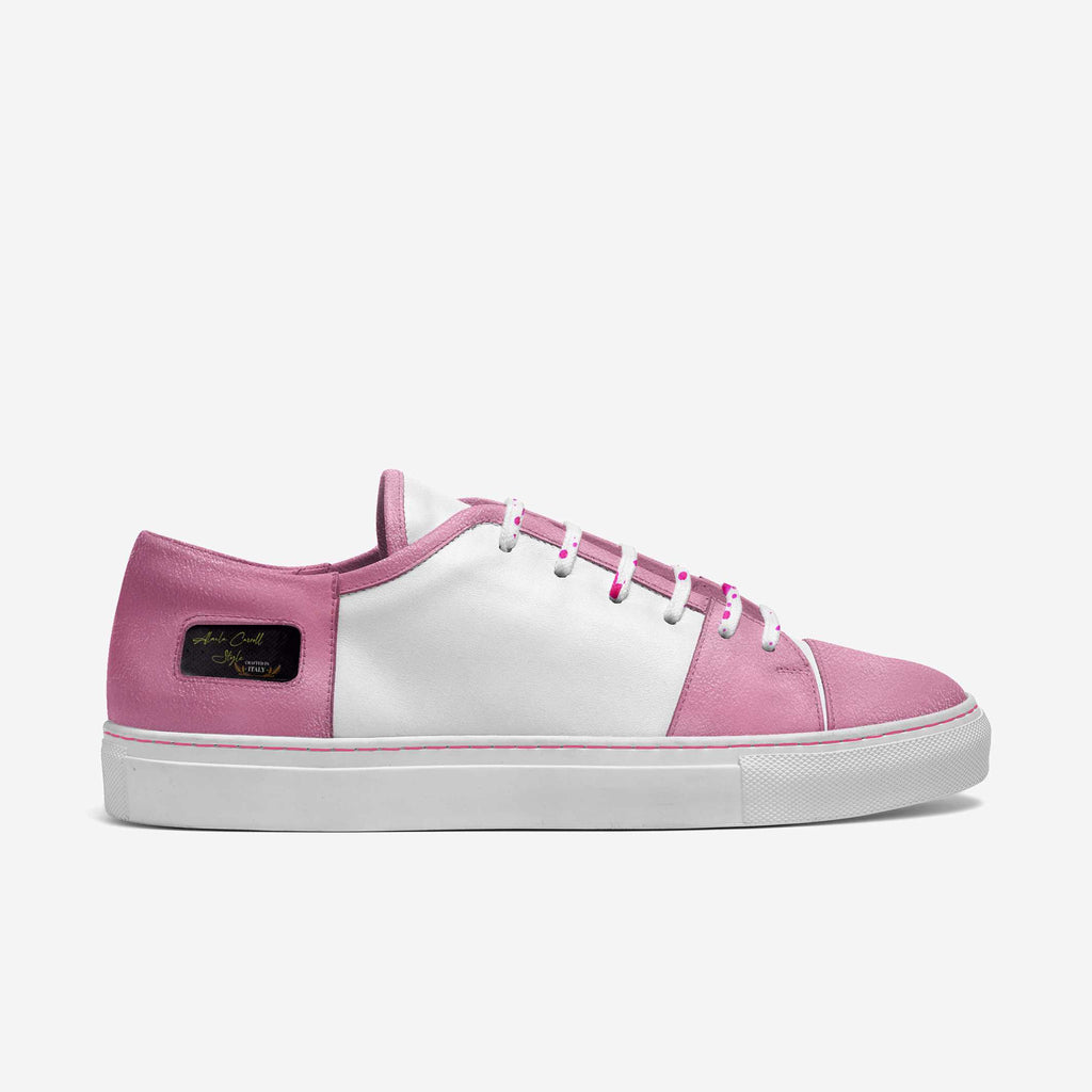 White & Pink Revised Skater Style image 1