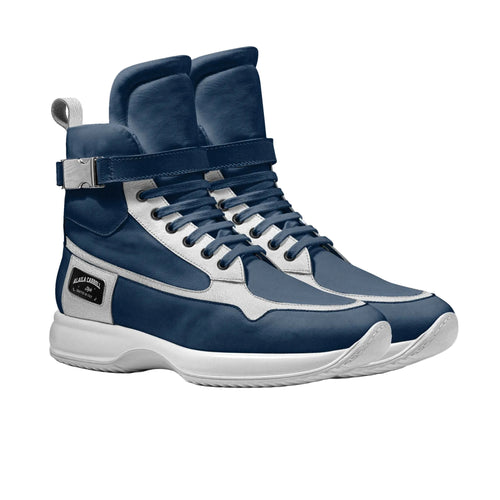 Shop Accessory High Top Navy & Silver sneakers with metal buckle, padded tongue, and premium materials. Designer streetwear-inspired luxury sneaker for men & women.

Navy and silver luxury high-top sneakers

Designer basketball-inspired sneakers

Premium men’s and women’s high-top sneakers

Luxury high-top sneakers, basketball-inspired sneakers, navy silver designer shoes, streetwear sneakers, premium casual shoes, Alaila Carroll Style
