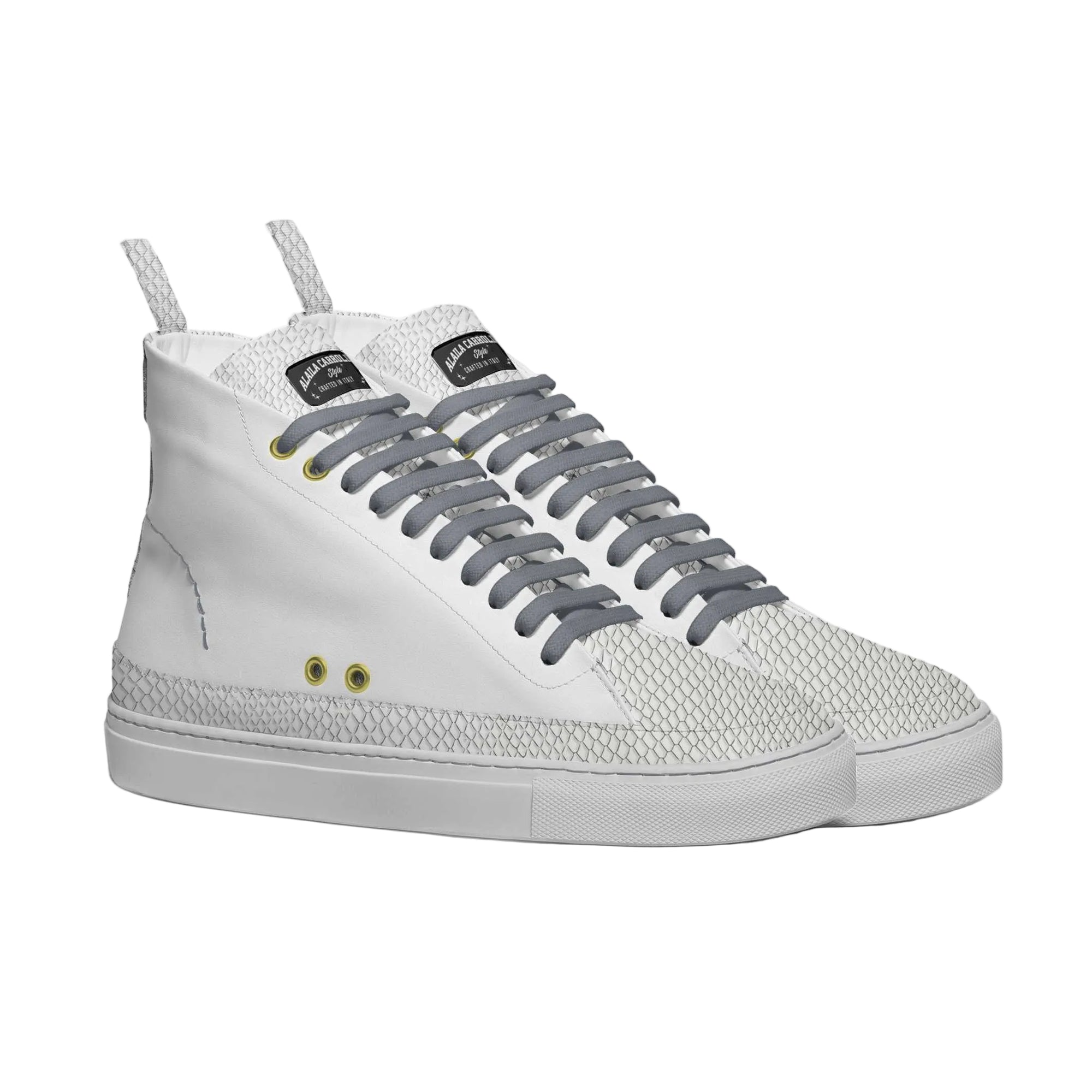 Aerodynamic white sneaker with soft panels, cotton laces, metallic eyelets, and a lightweight rubber sole for comfort and modern street style.

aerodynamic sneakers, minimalist white sneakers, motor inspired shoes, lightweight rubber sole sneakers, men women sneakers, big size sneakers, casual streetwear shoes, modern fashion sneakers