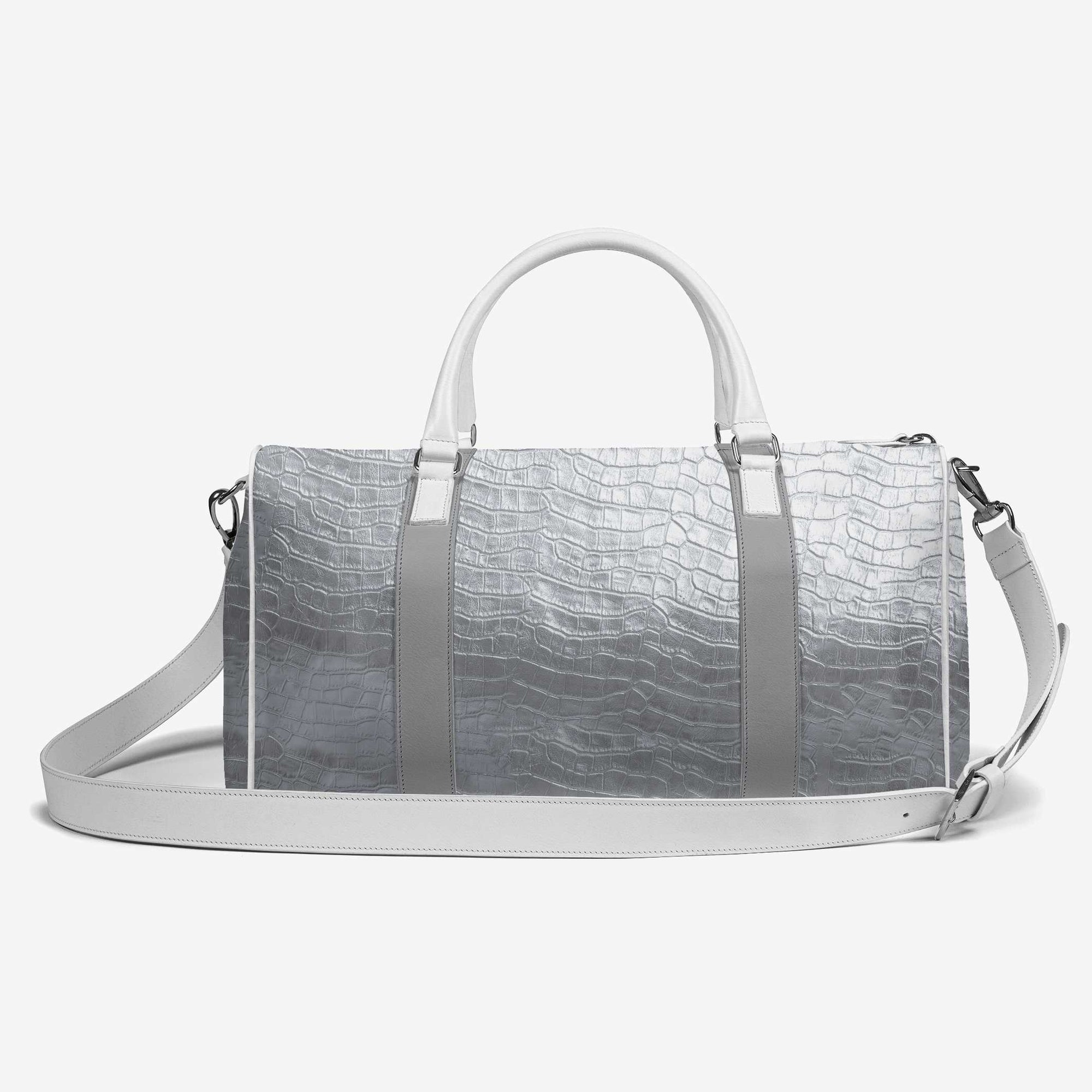 DESIGNER LUXE TRAVEL BAG Silver
