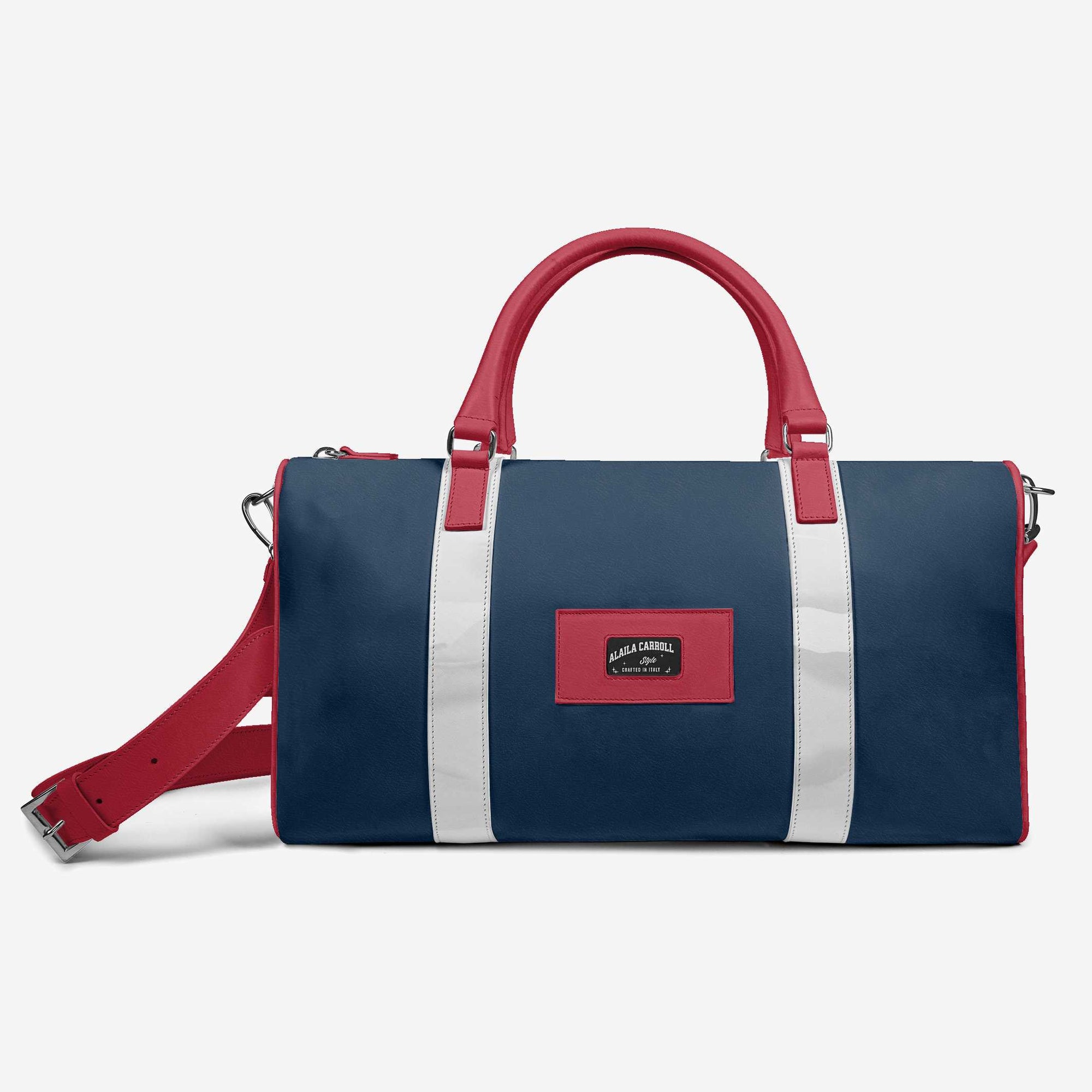 DESIGNER LUXE TRAVEL BAG Red, White, & Blue