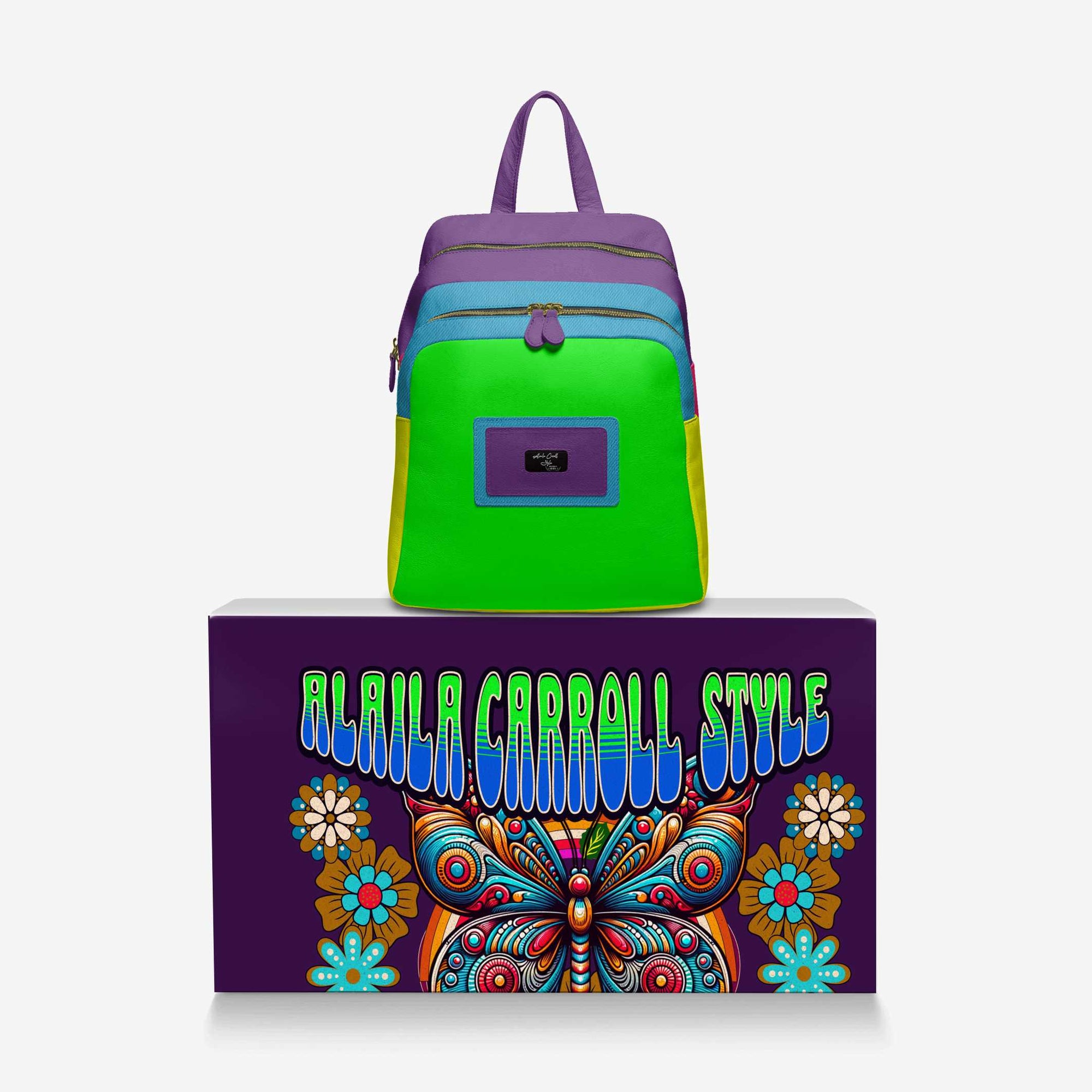 DOUBLE ZIP LUXE LARGE BACKPACK Rainbow