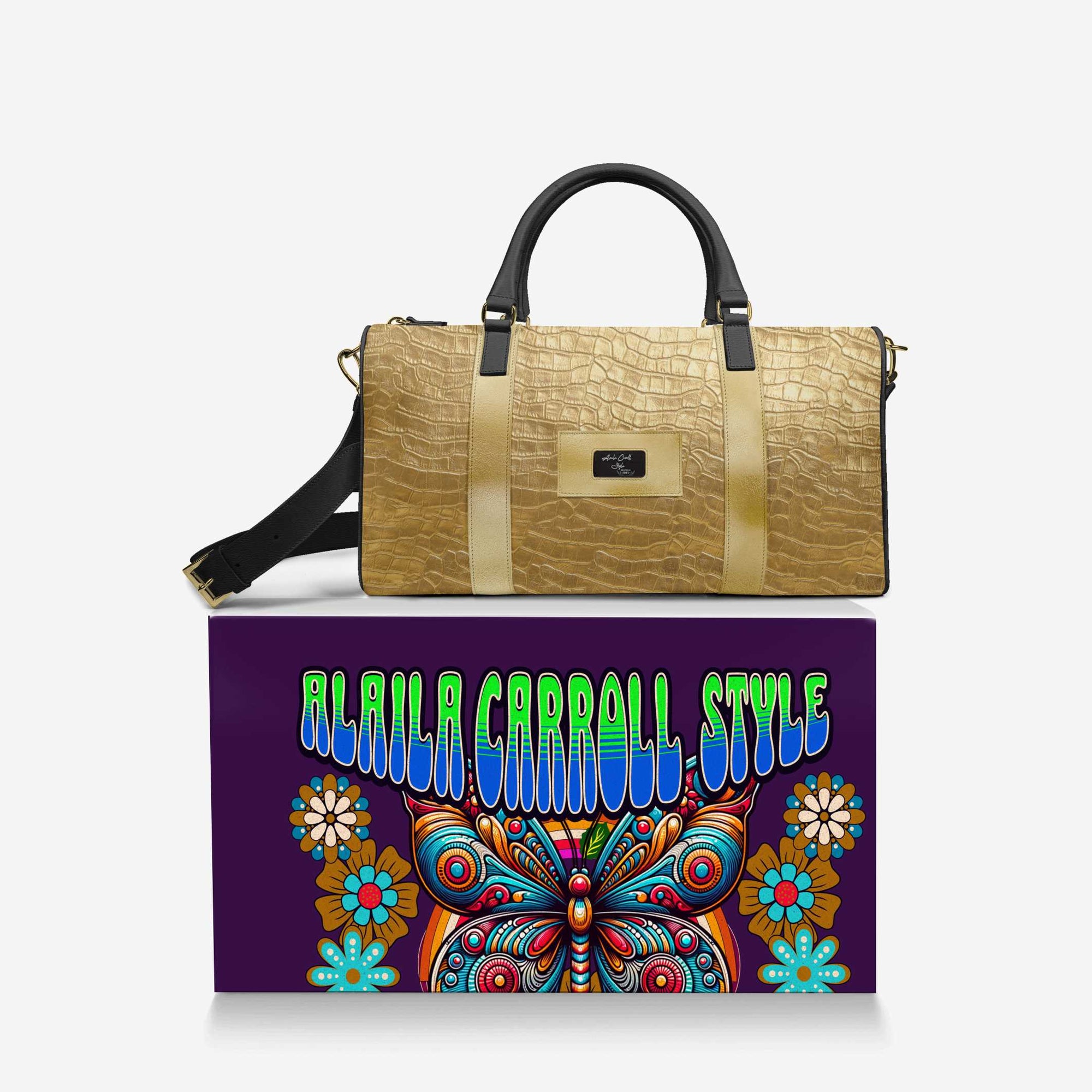 DESIGNER LUXE TRAVEL BAG Gold