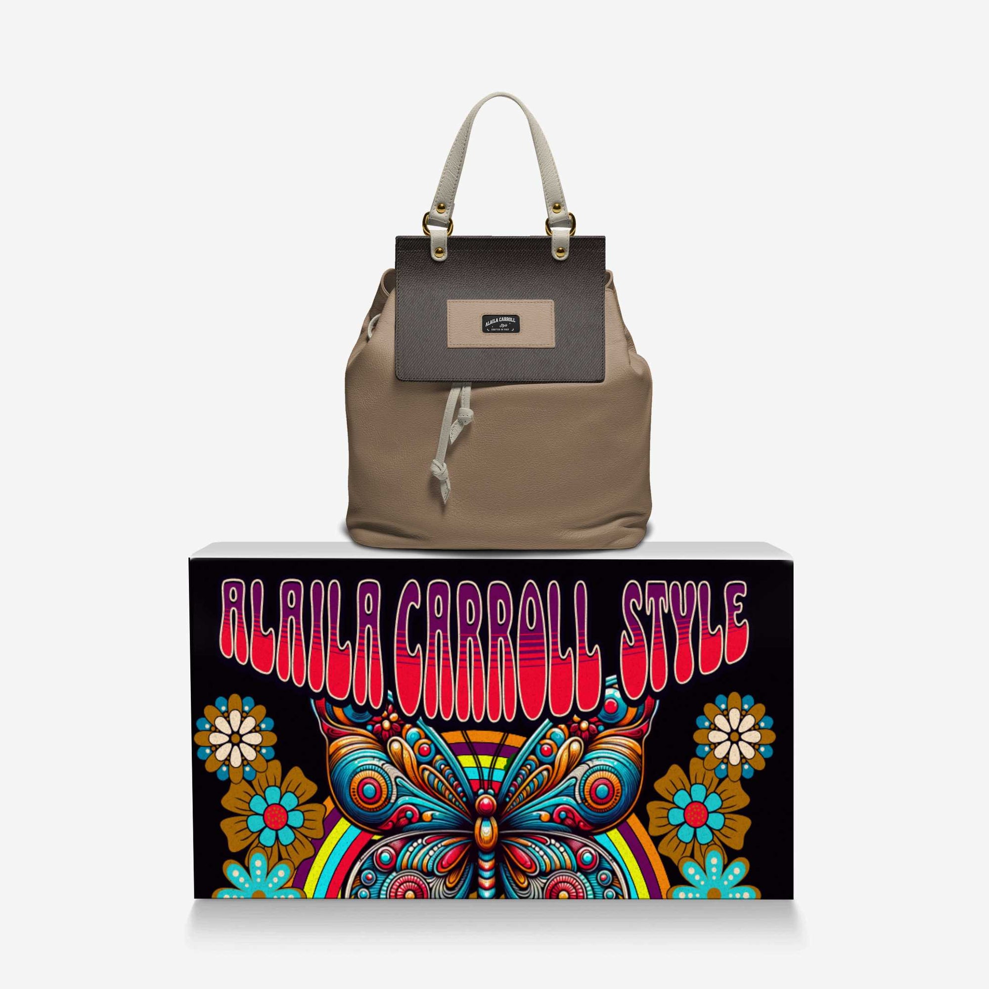 MULTI-USE LUXE FASHION BAG – Mouton, Tabacco, & Lamb