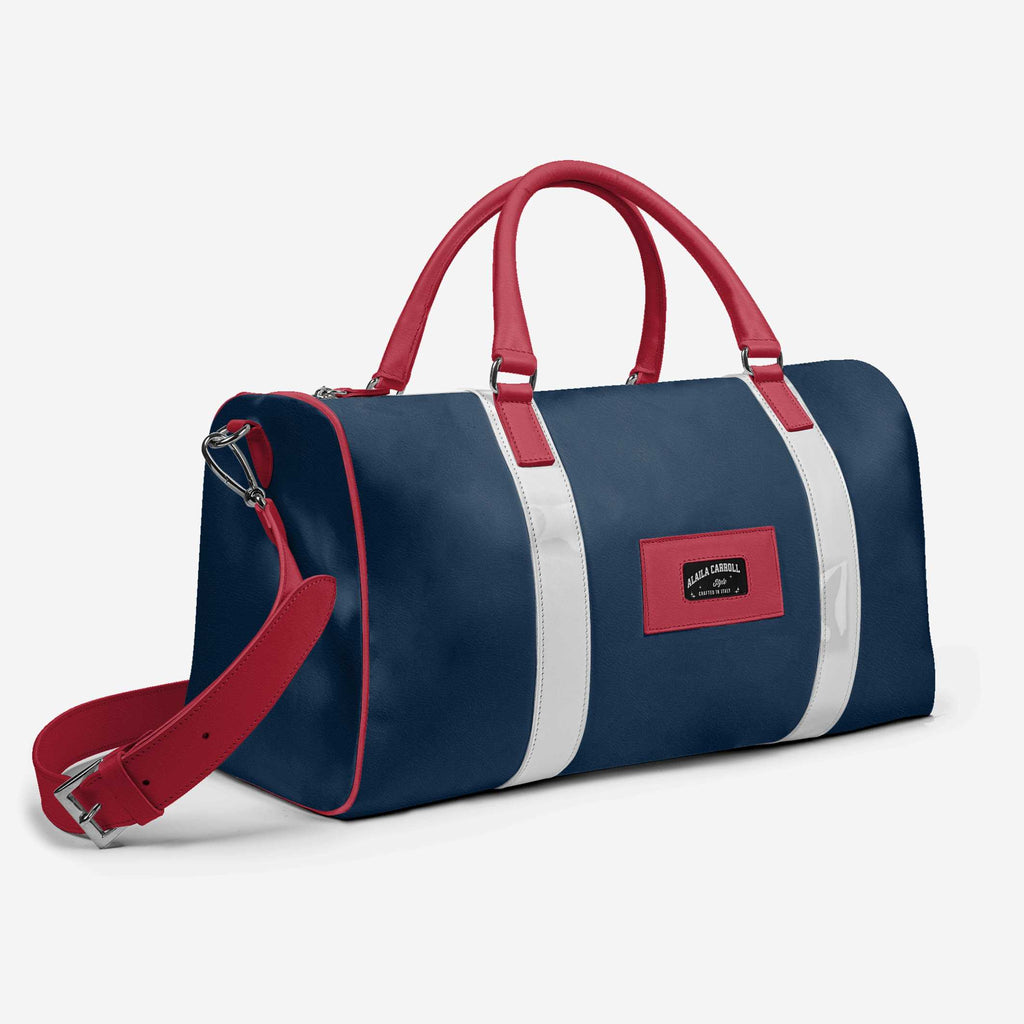 DESIGNER LUXE TRAVEL BAG Red, White, & Blue
