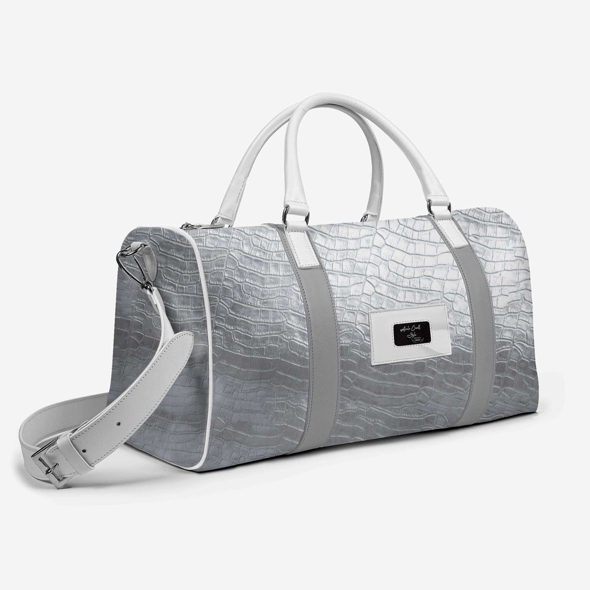 DESIGNER LUXE TRAVEL BAG Silver