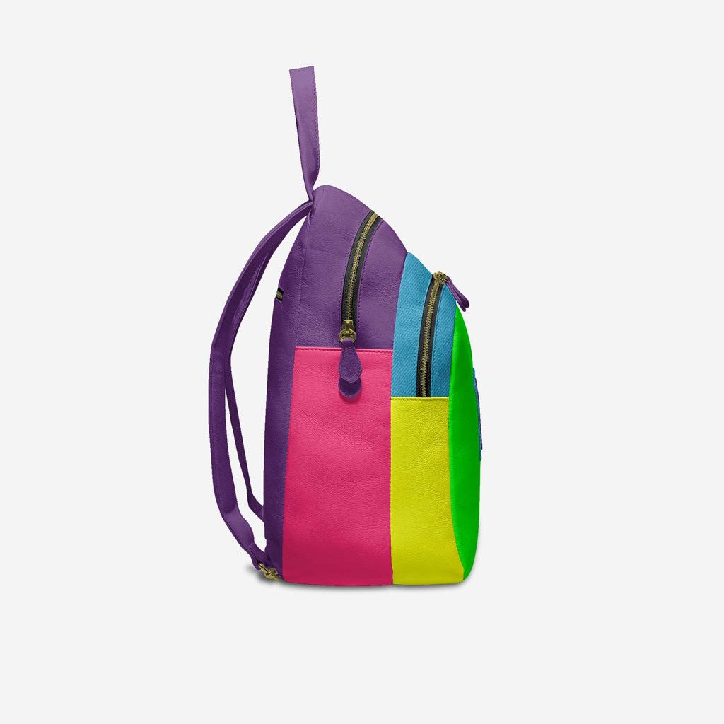DOUBLE ZIP LUXE LARGE BACKPACK Rainbow