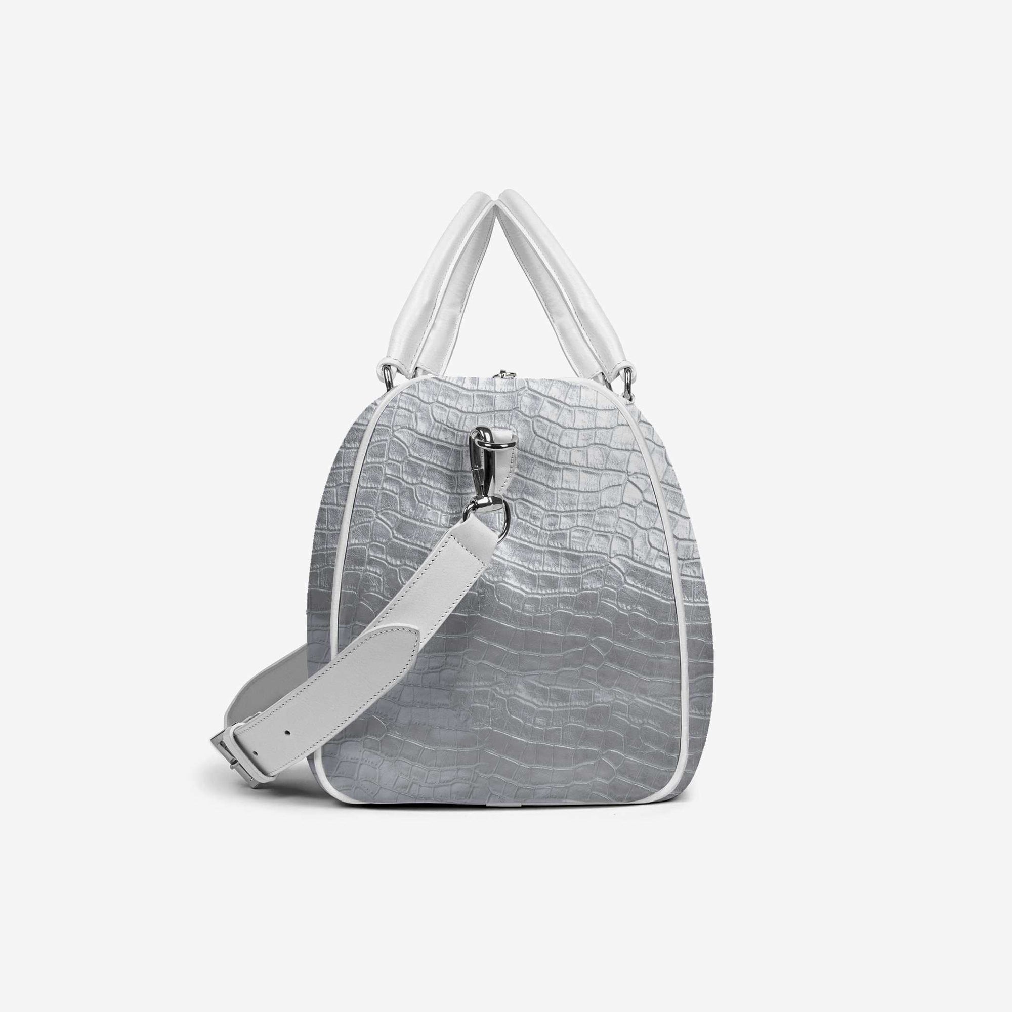 DESIGNER LUXE TRAVEL BAG Silver