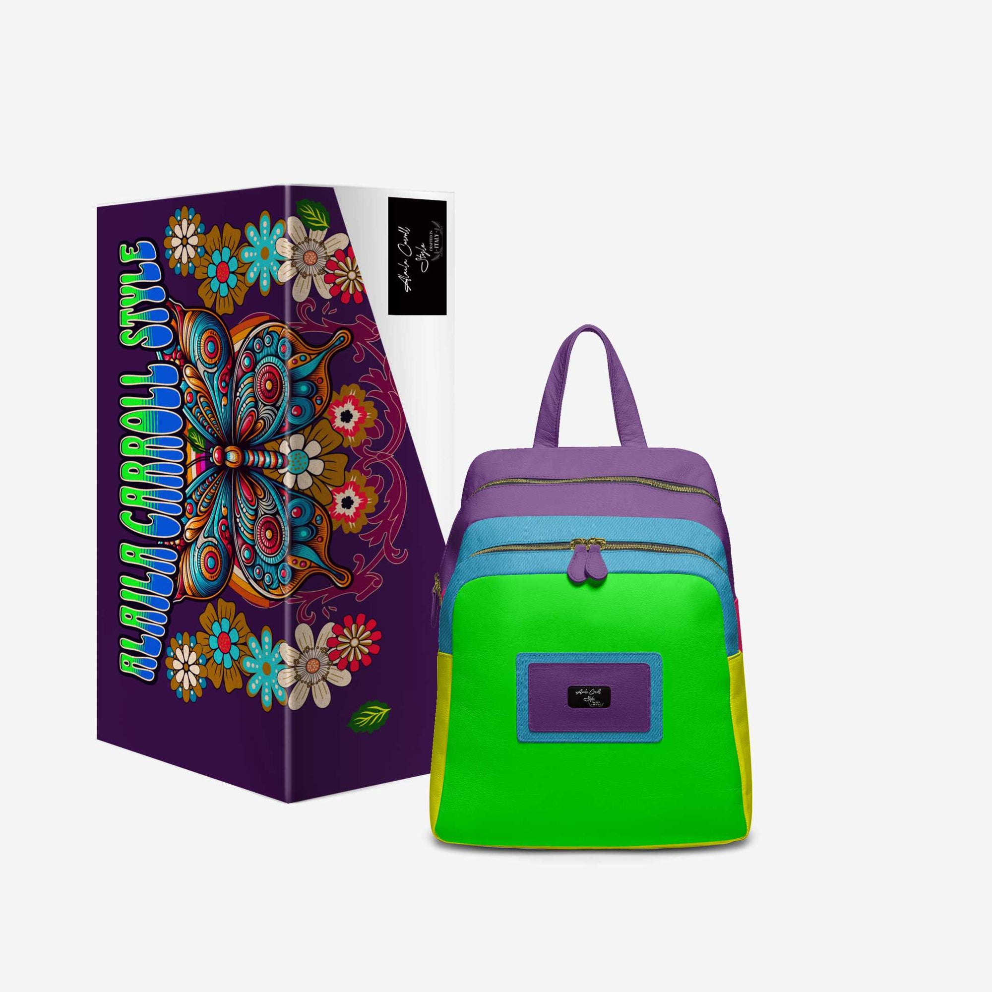 DOUBLE ZIP LUXE LARGE BACKPACK Rainbow