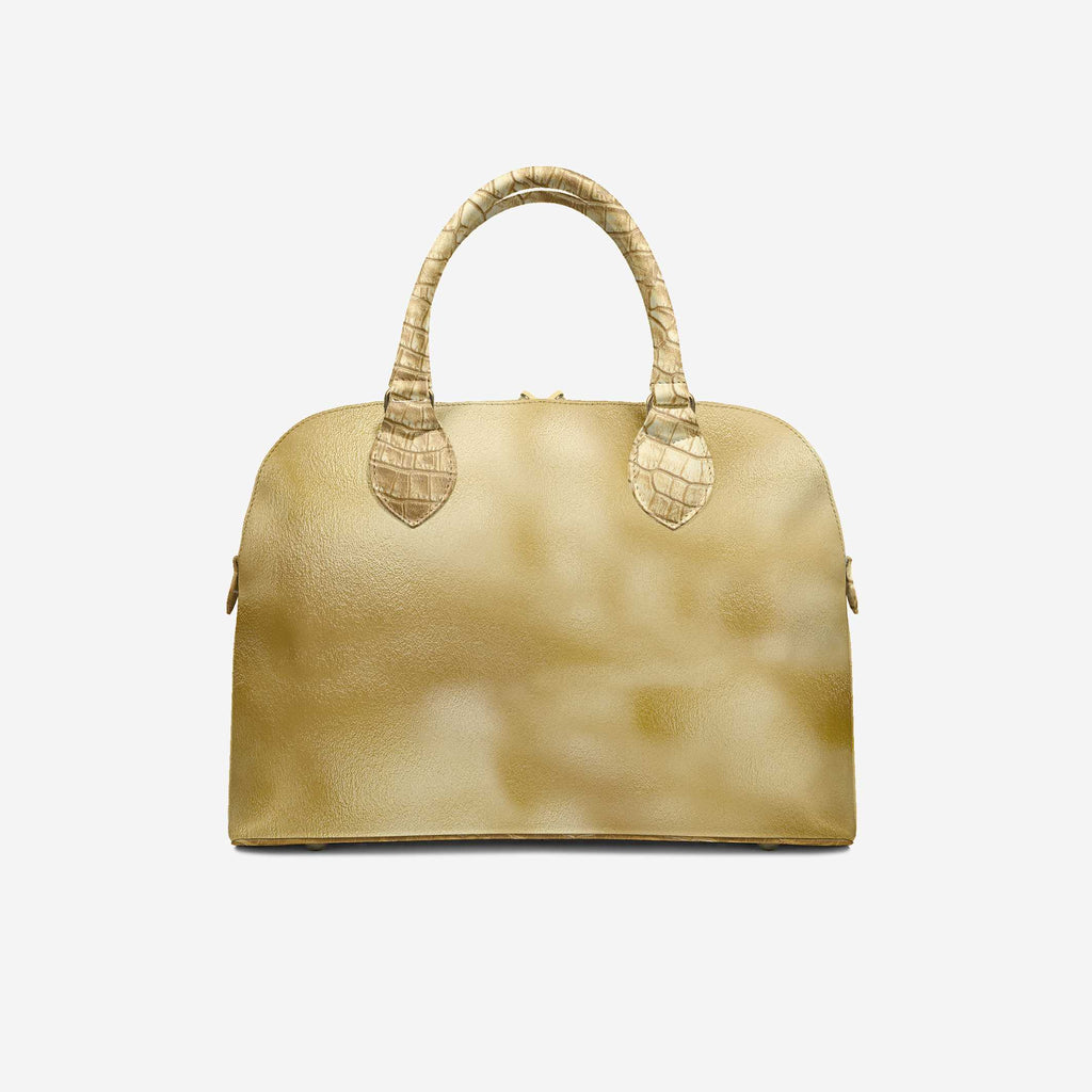 Designer Luxury Fashion-Chic Bag Gold & Gold Croc – Timeless Elegance, Unmistakable Luxury