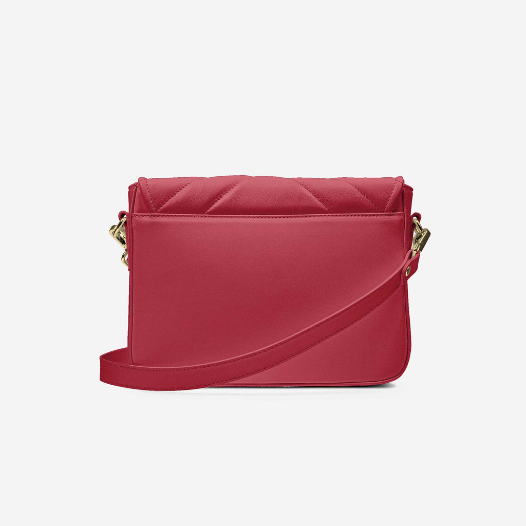 Designer Luxury Fashion-Urban Bag Red and Gold | Elegant Crossbody Handbag | Alaila Carroll Style