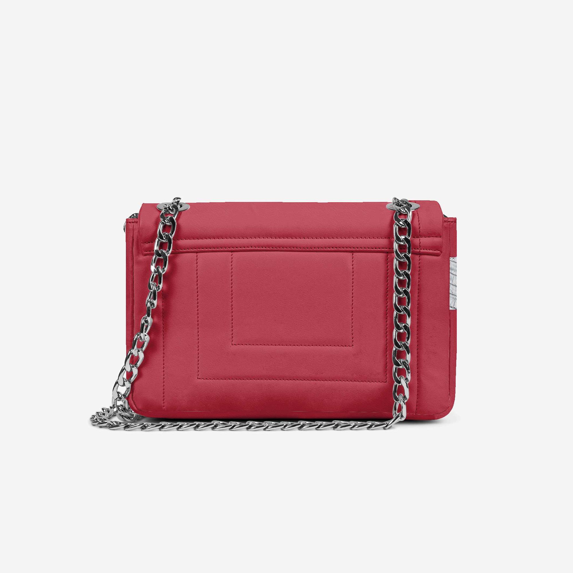 DESIGNER LUXE ELEGANT DRESS BAG – Red & Silver