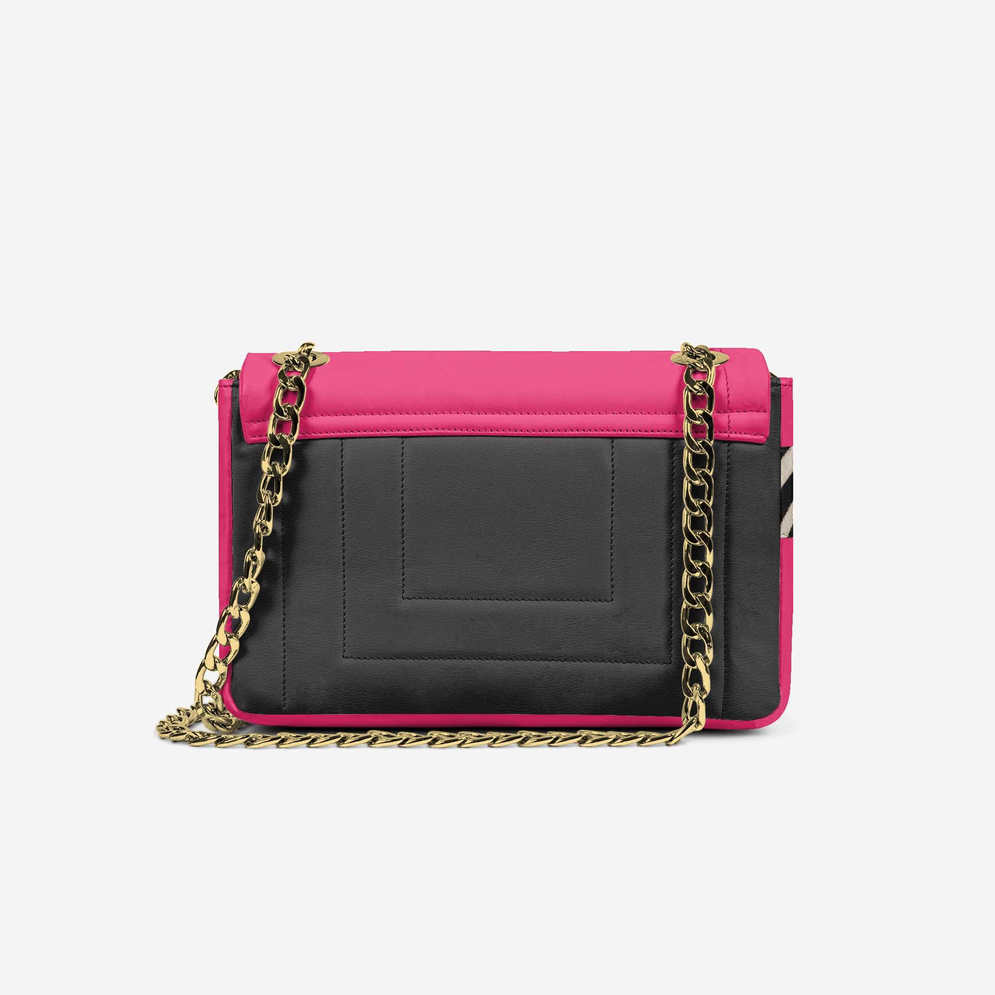 DESIGNER LUXE ELEGANT DRESS BAG Pink, Black, & Zebra Print
