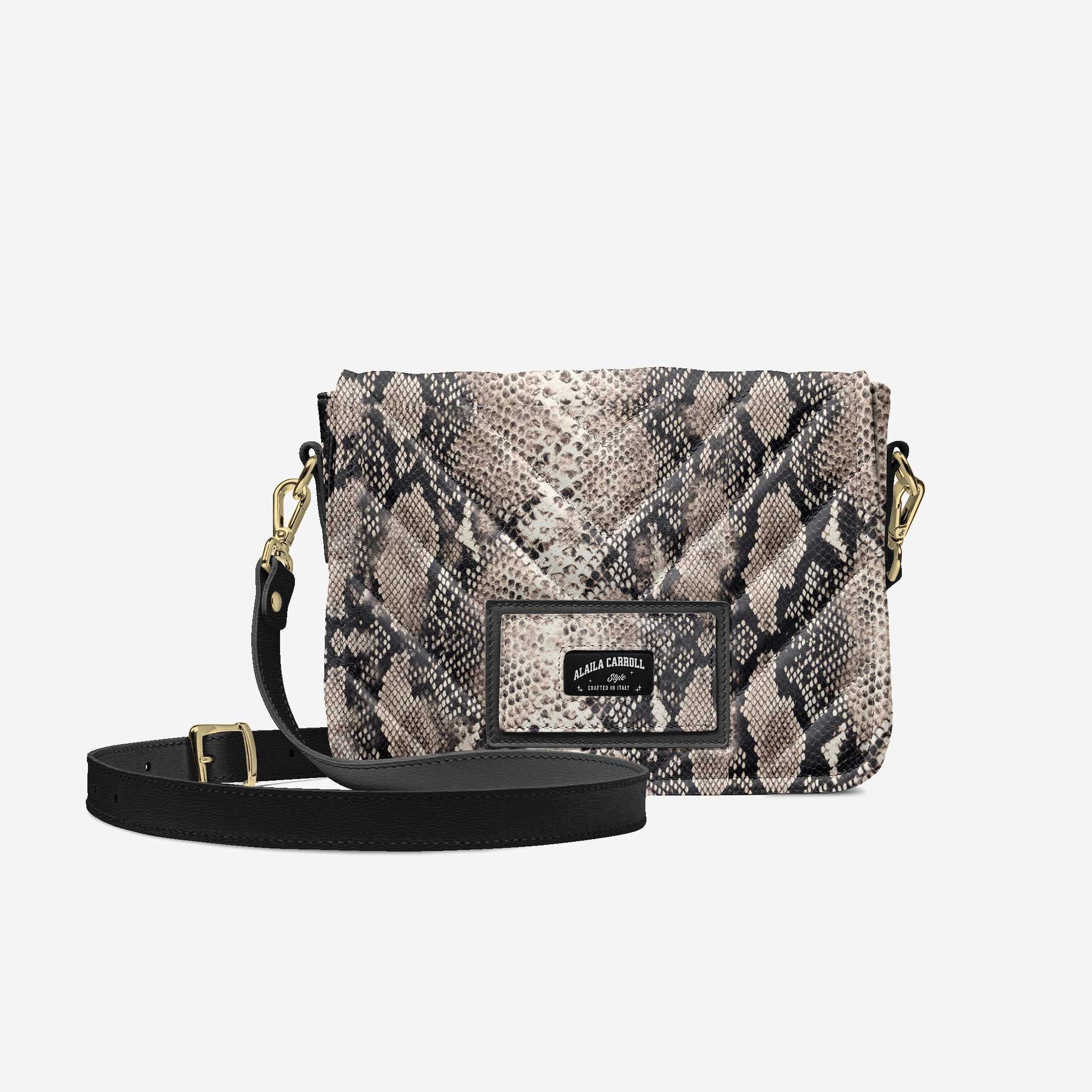 DESIGNER LUXURY FASHION-URBAN BAG Python Print