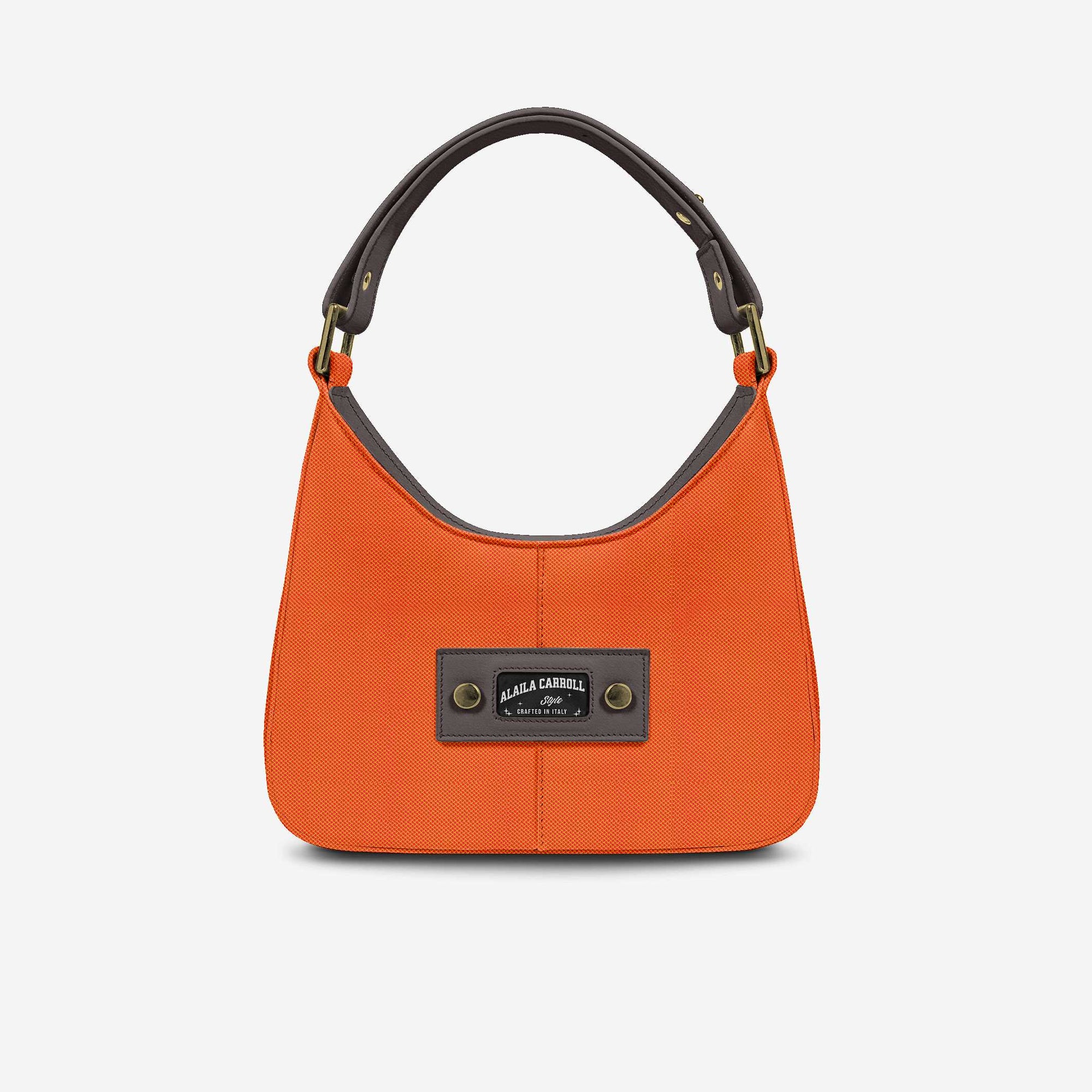 DESIGNER LUXE CLASSIC BAG Orange & Brown