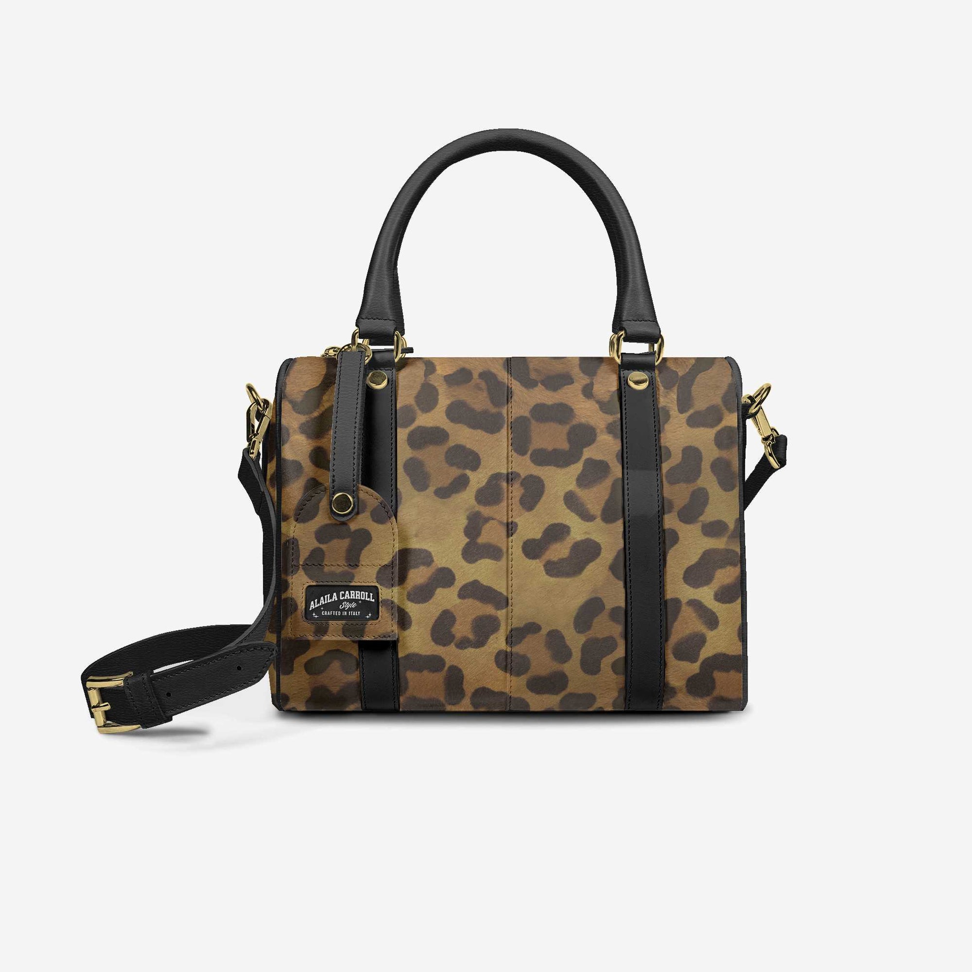 DESIGNER LUXURY STYLISH PENDANT BAG Leopard and Black