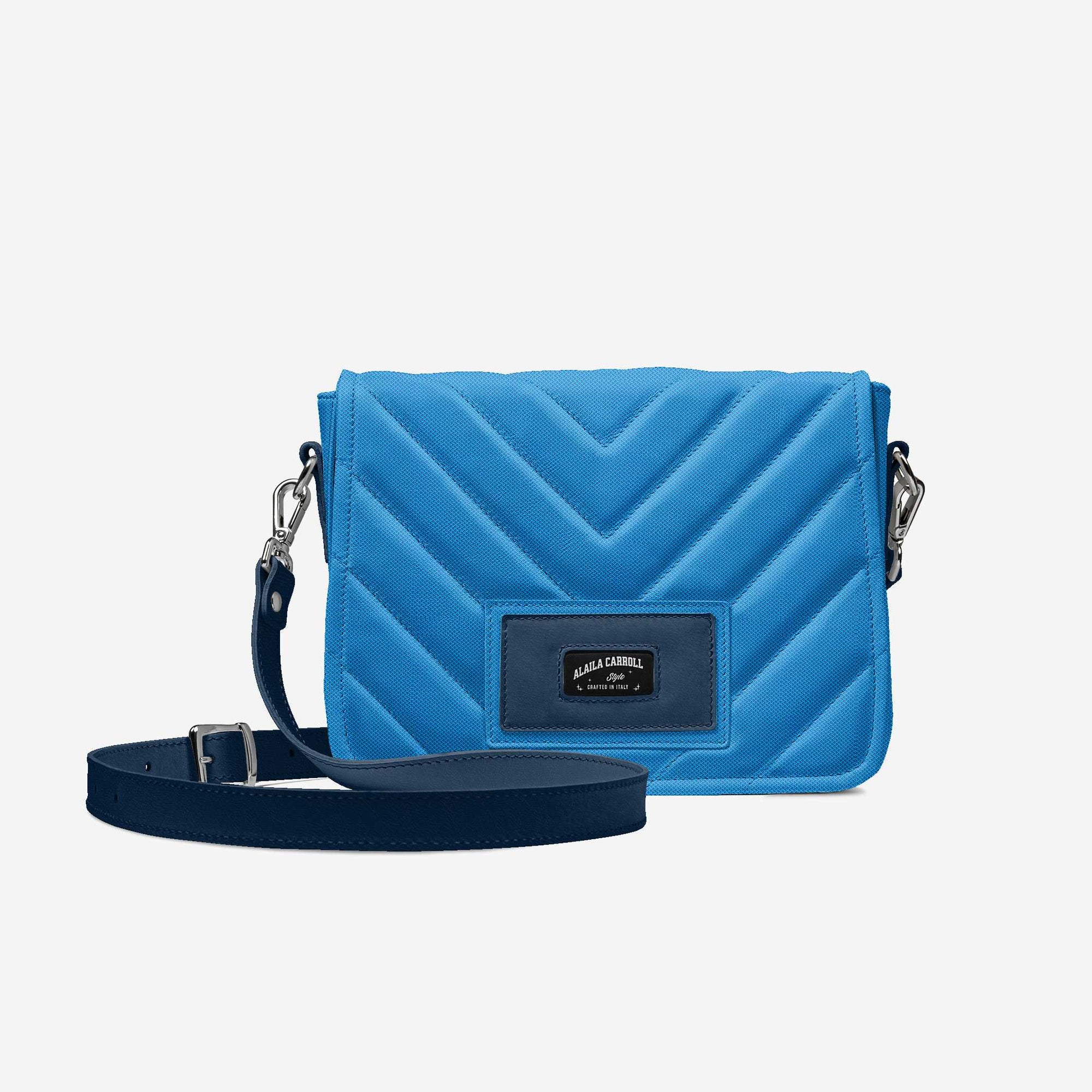 DESIGNER LUXURY FASHION-URBAN BAG Blue Textile & Ocean Blue