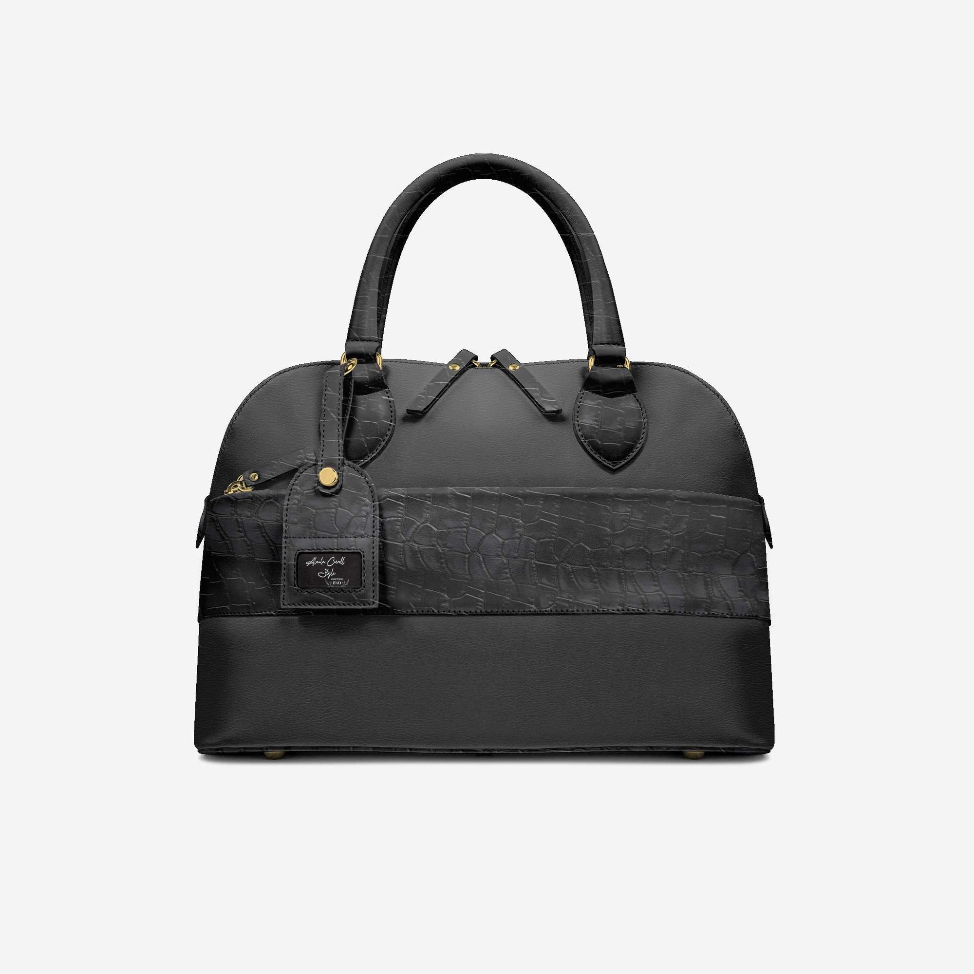 Designer Luxury Chic Pendant Bag Black