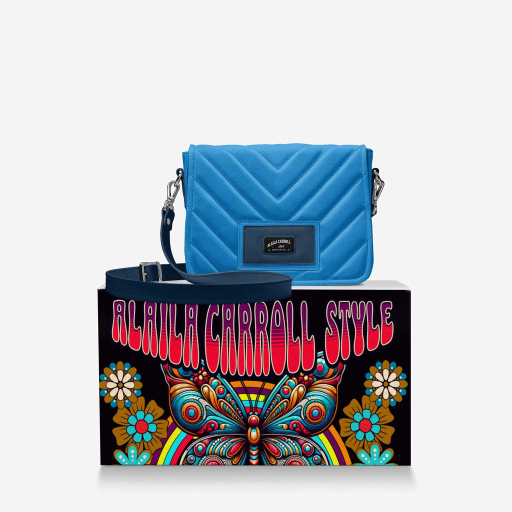DESIGNER LUXURY FASHION-URBAN BAG Blue Textile & Ocean Blue