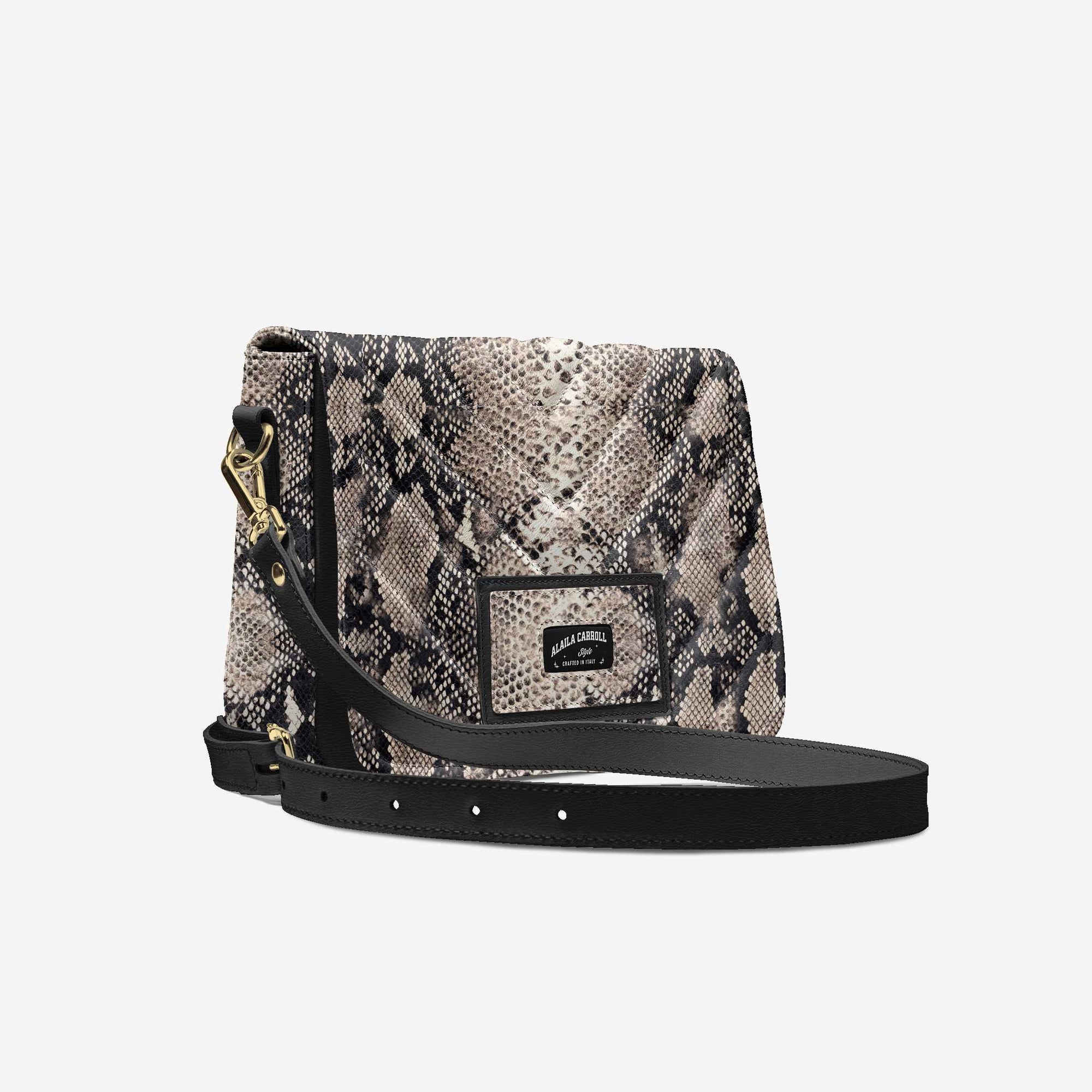 DESIGNER LUXURY FASHION-URBAN BAG Python Print