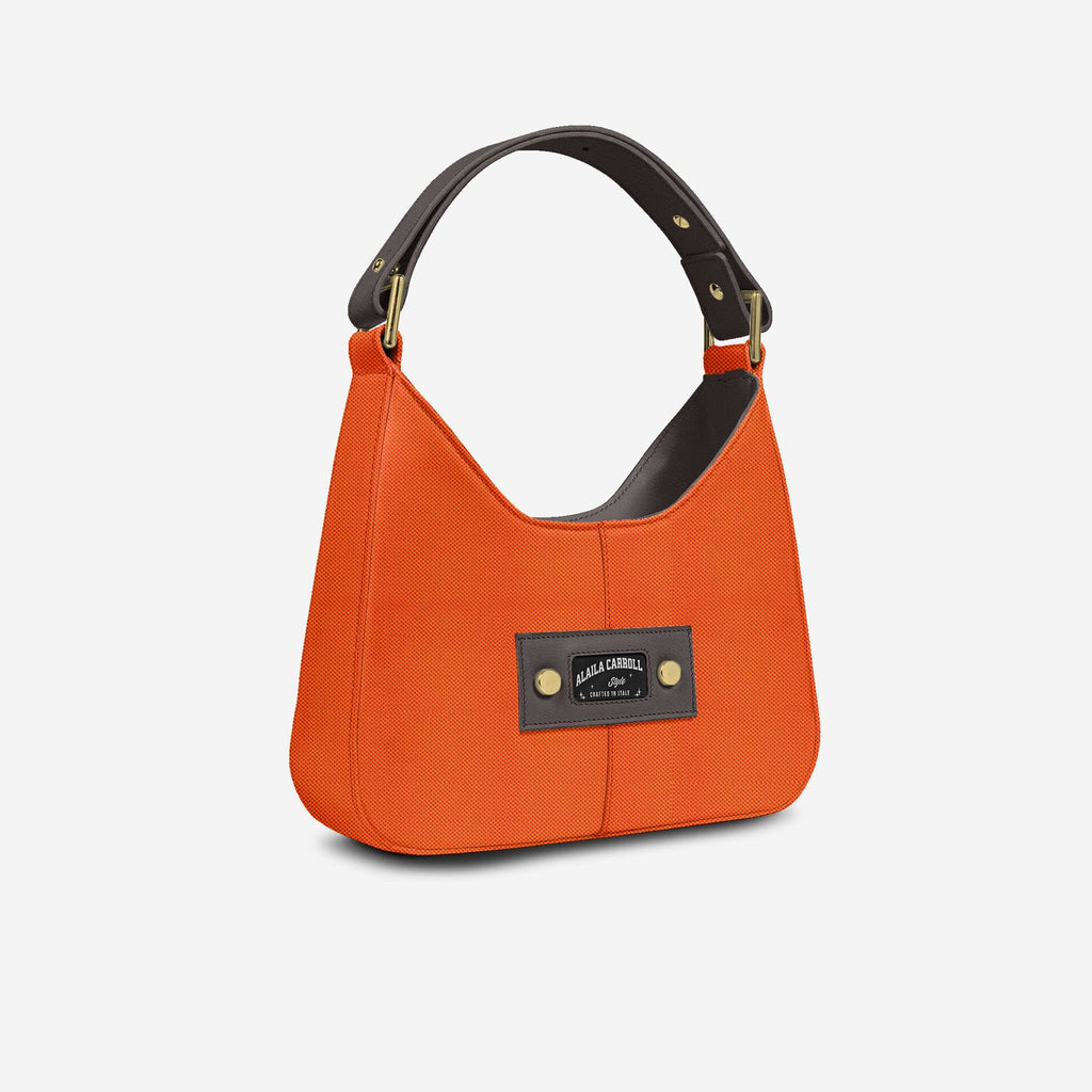 DESIGNER LUXE CLASSIC BAG Orange & Brown
