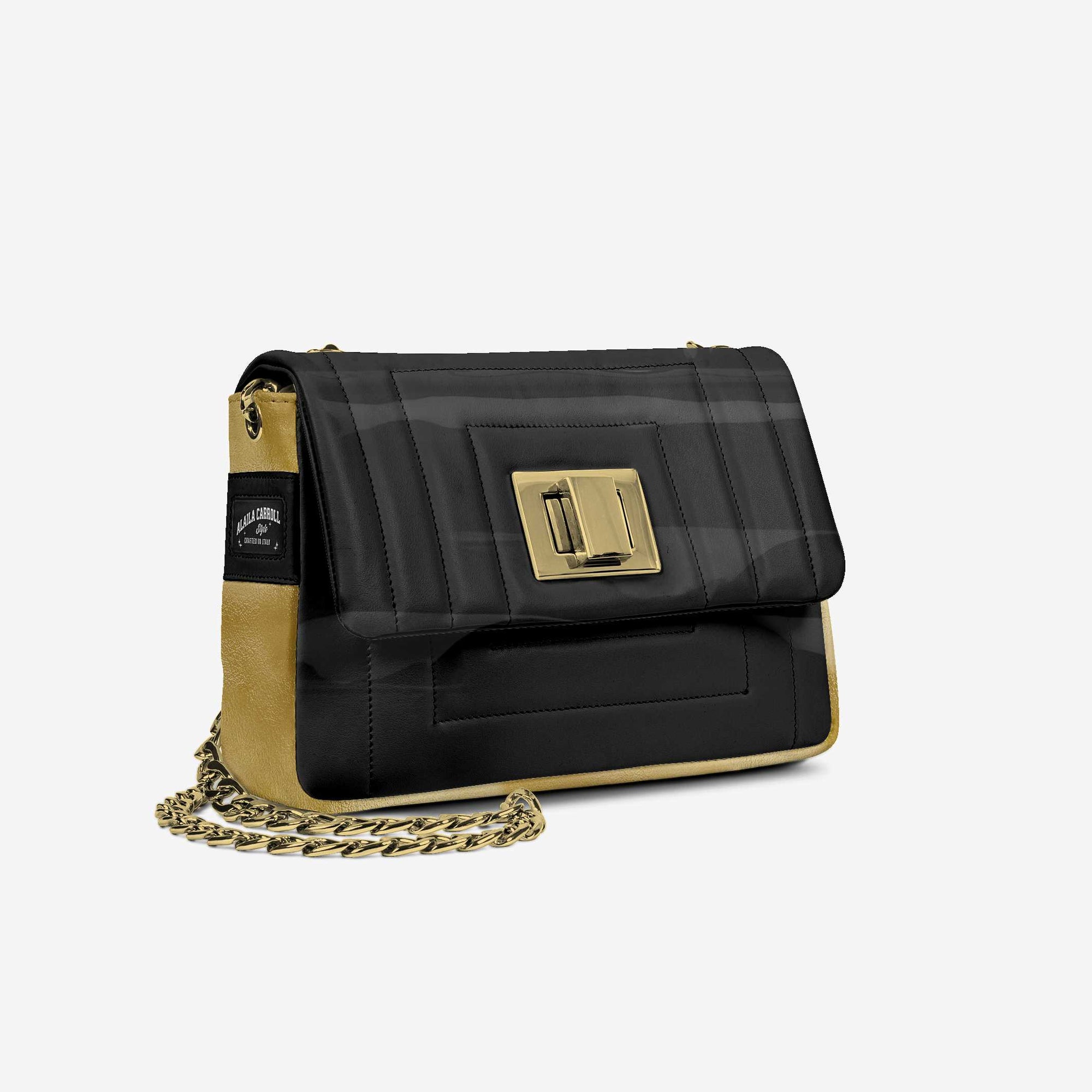 DESIGNER LUXE ELEGANT DRESS BAG Black & Gold