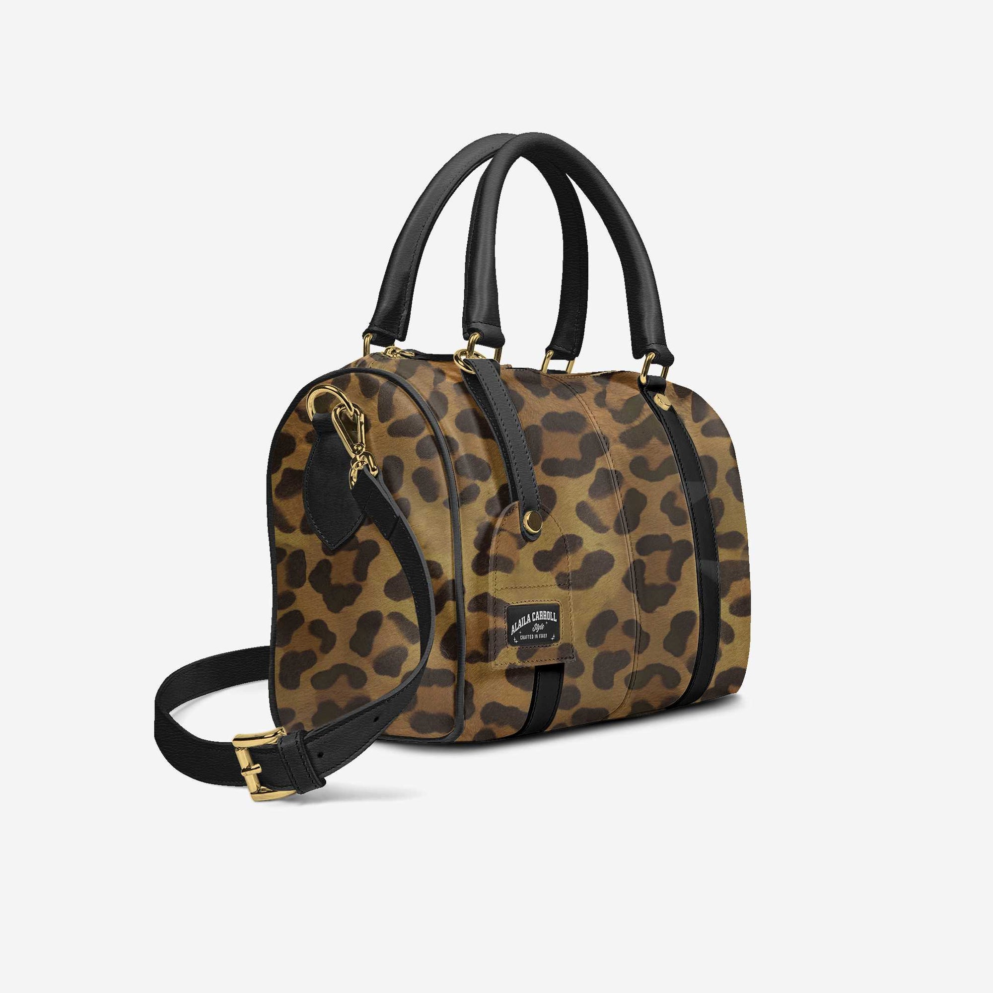 DESIGNER LUXURY STYLISH PENDANT BAG Leopard and Black