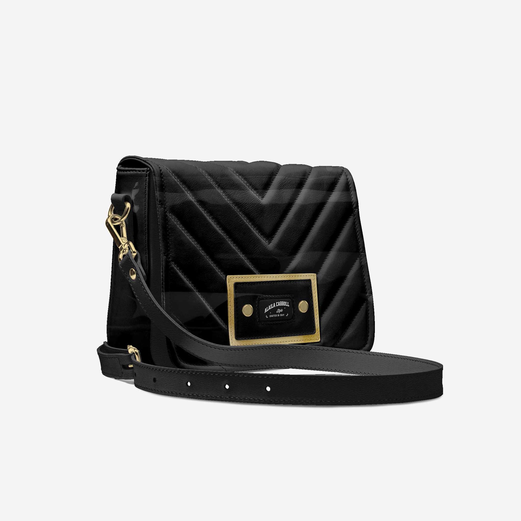 DESIGNER LUXURY FASHION-URBAN BAG – Black & Gold