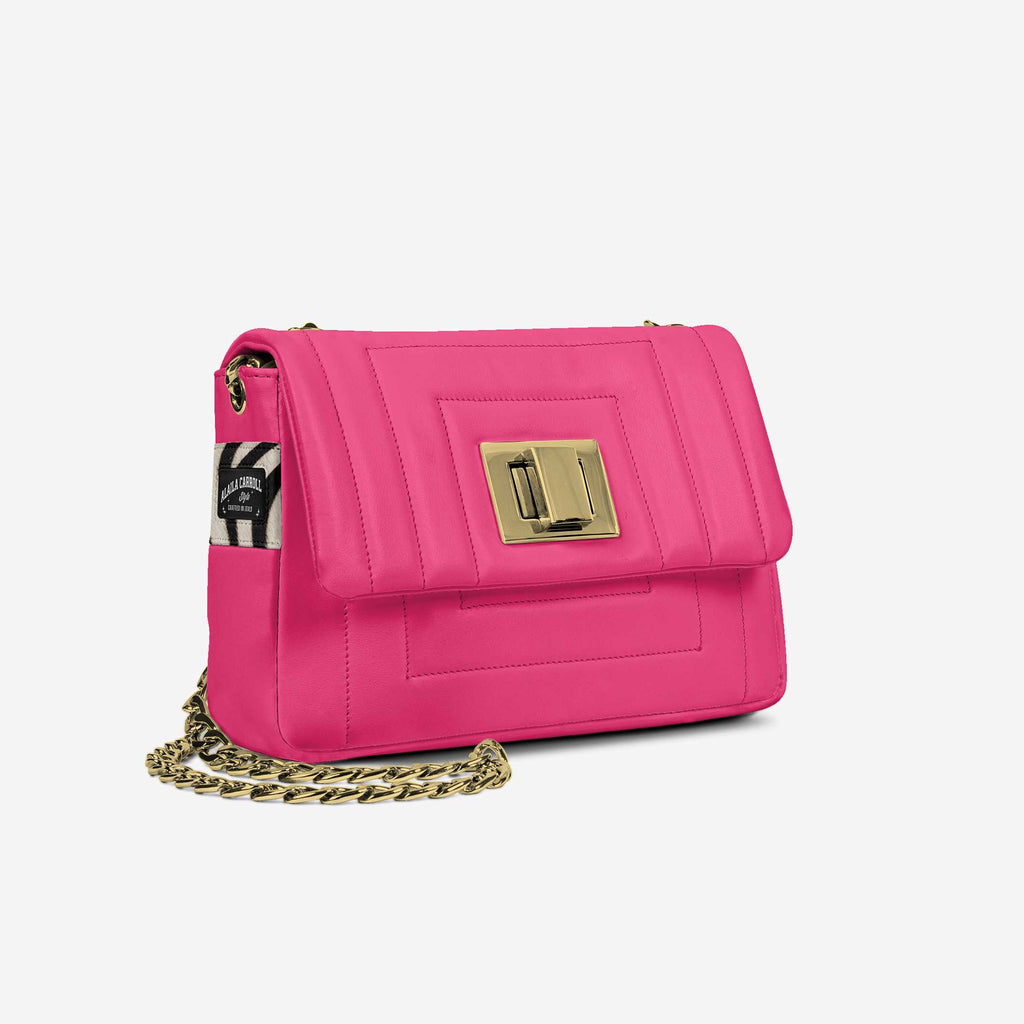 DESIGNER LUXE ELEGANT DRESS BAG Pink, Black, & Zebra Print