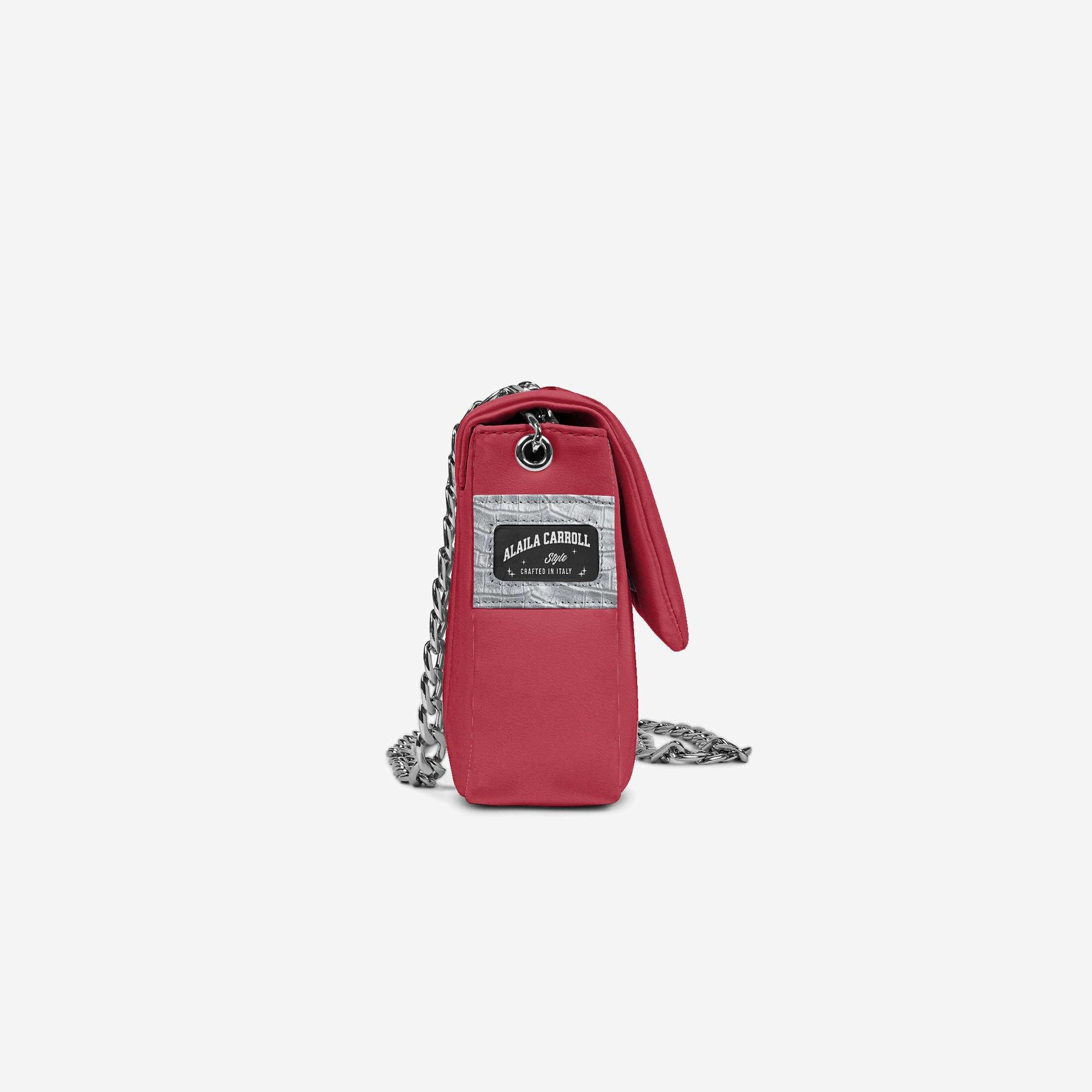 DESIGNER LUXE ELEGANT DRESS BAG – Red & Silver
