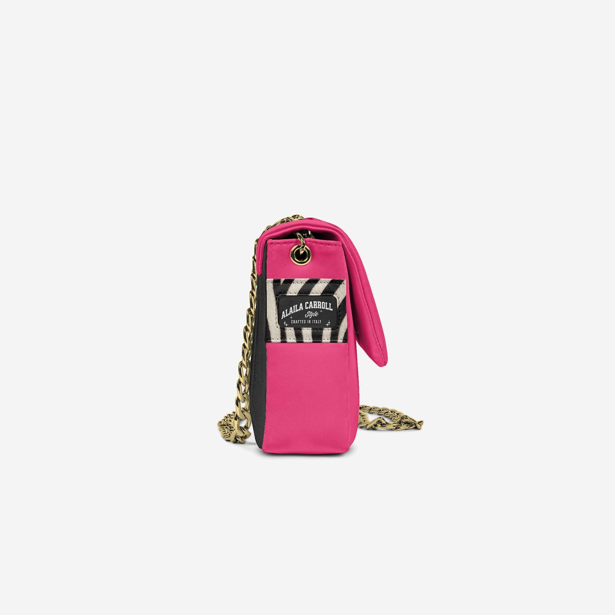 DESIGNER LUXE ELEGANT DRESS BAG Pink, Black, & Zebra Print