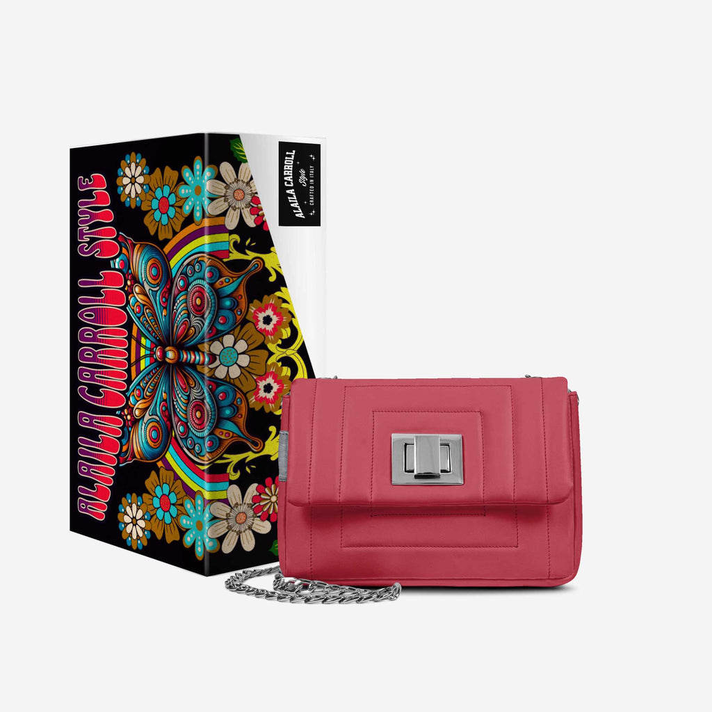 DESIGNER LUXE ELEGANT DRESS BAG – Red & Silver